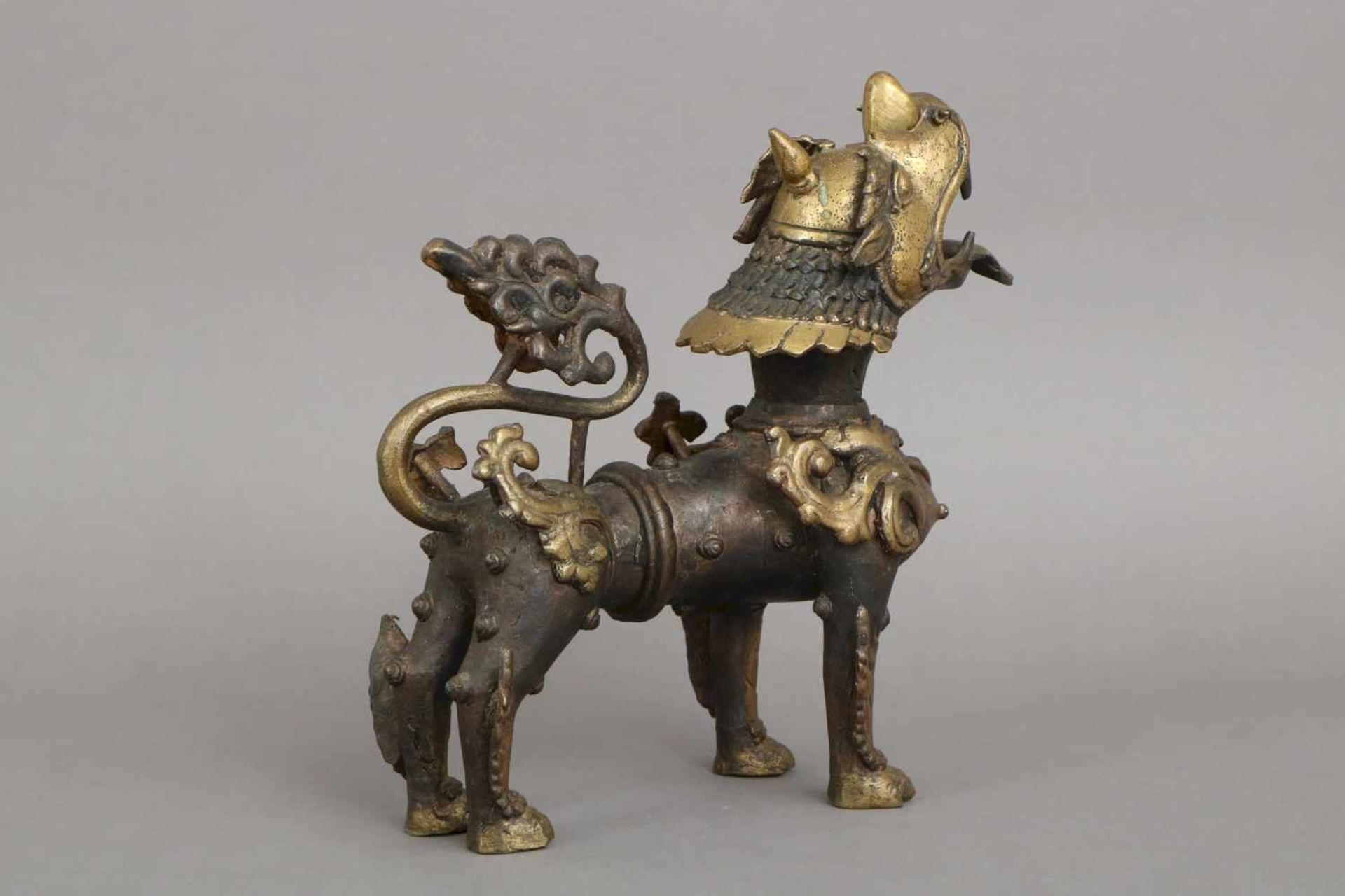 Asiatische Bronzefigur ¨Drachenhund¨<b - Bild 2 aus 2