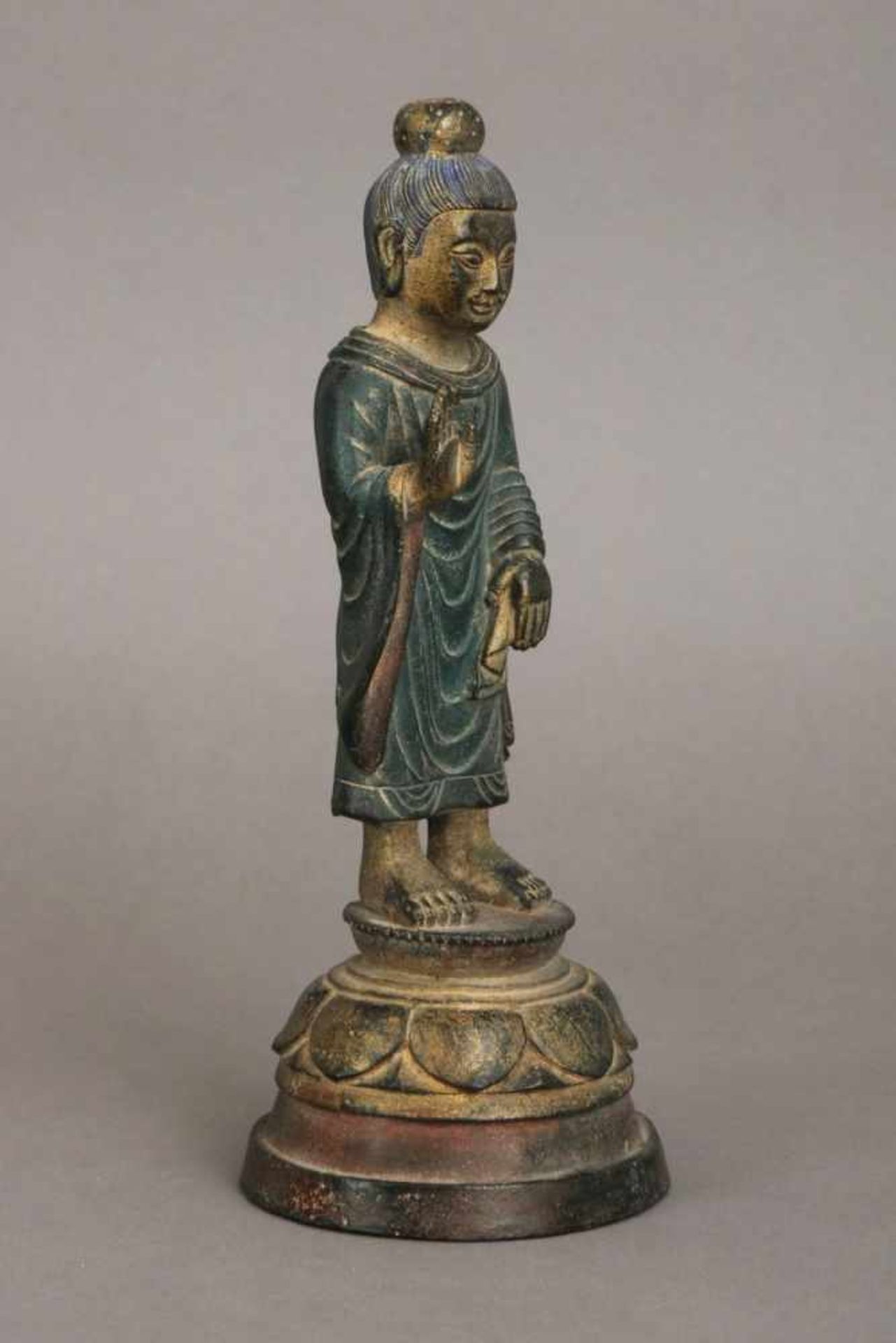 Asiatische Bronzefigur ¨Bodhissatva¨<b - Bild 2 aus 4