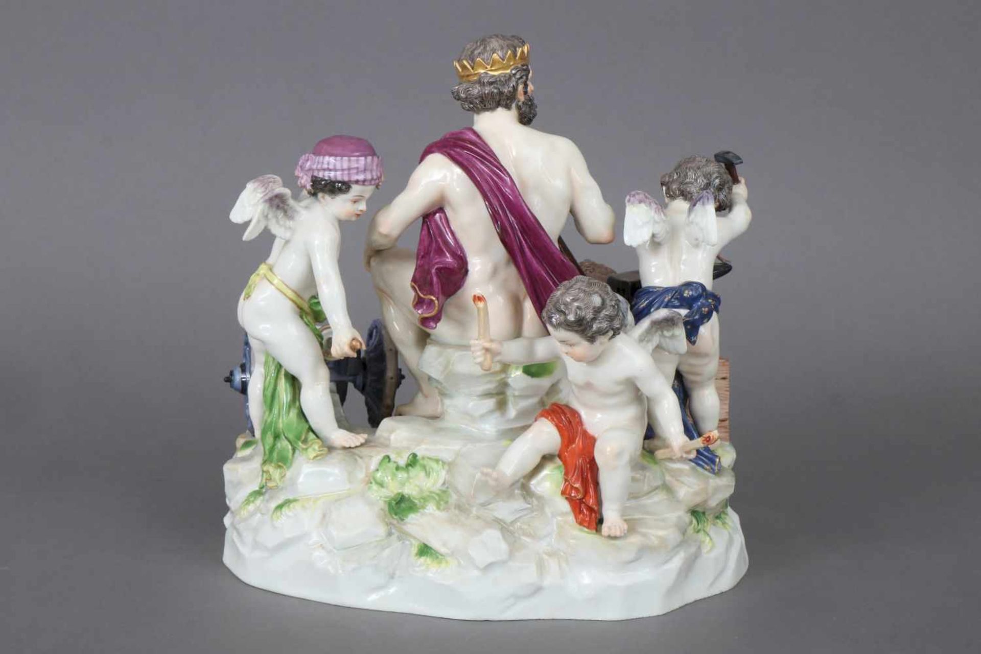 Allegorische MEISSEN Porzellanfigur ¨Das Feuer¨ aus der Serie ¨Die Elemente¨<br - Bild 2 aus 3