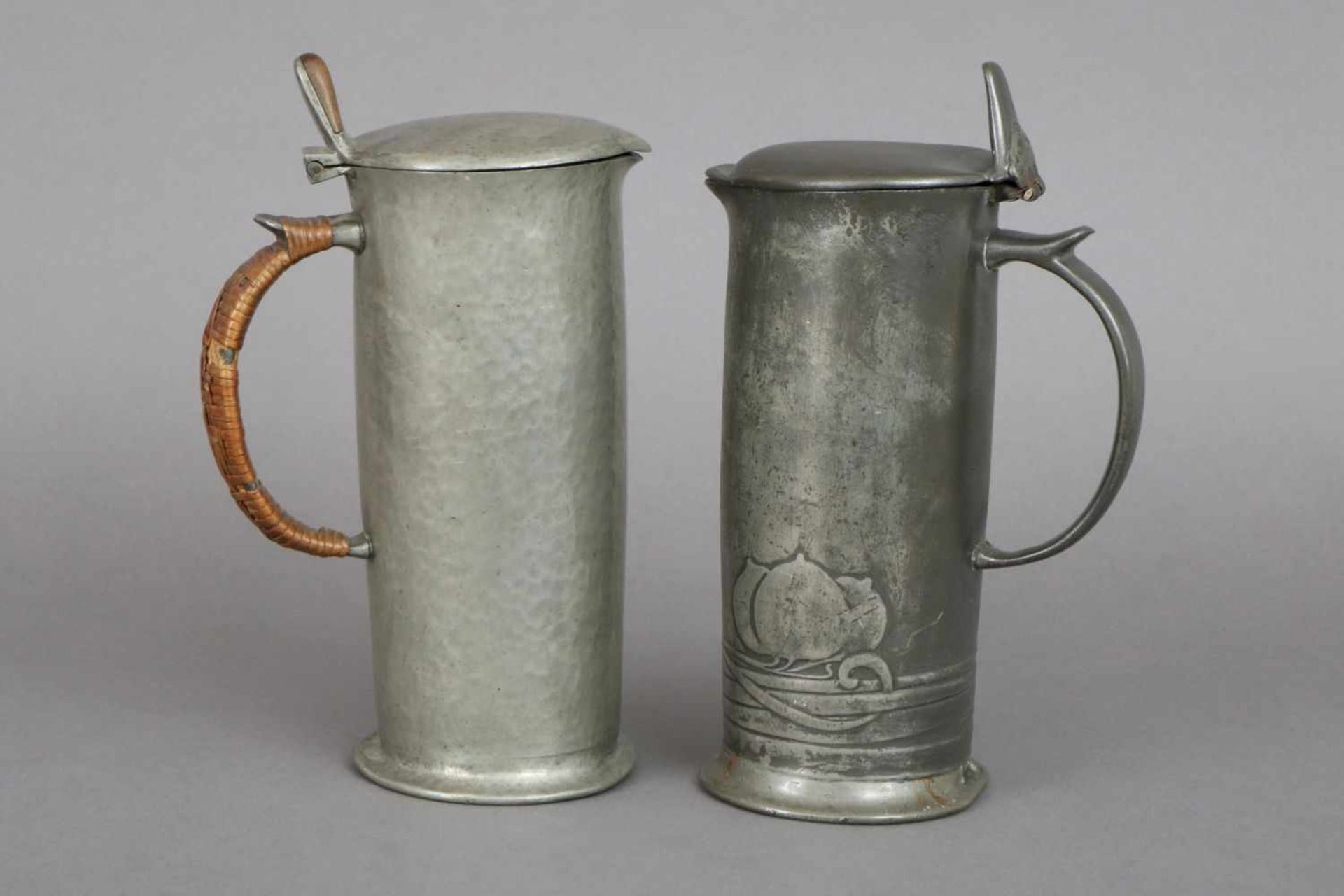 Paar ARCHIBALD KNOX (1864-1933) Zinnhumpen
