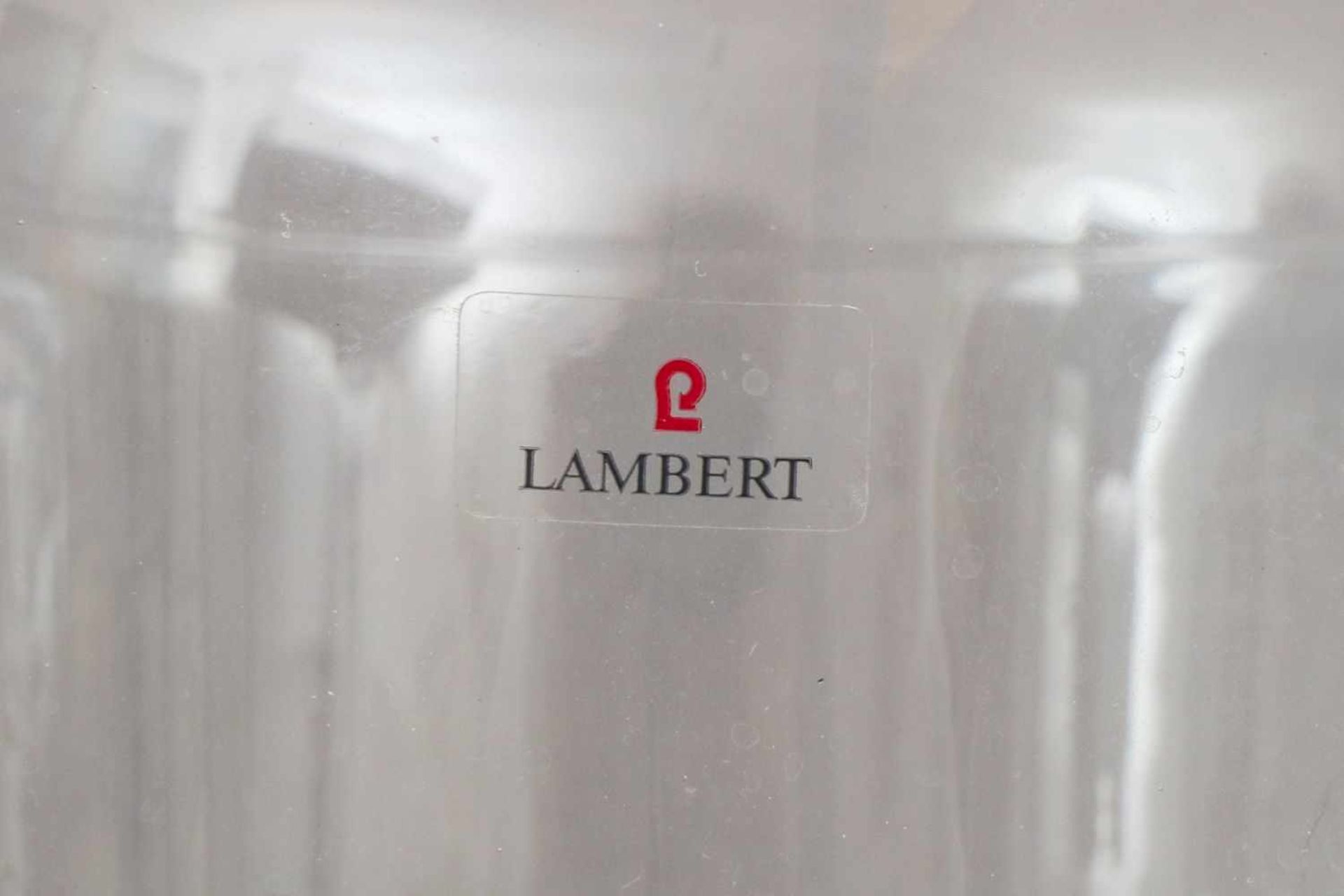 GUNTER LAMBERT Windlicht ¨Veneto¨farbloses Glas, hoher Zylinder auf eingezogenem Rundstand, im - Bild 2 aus 2