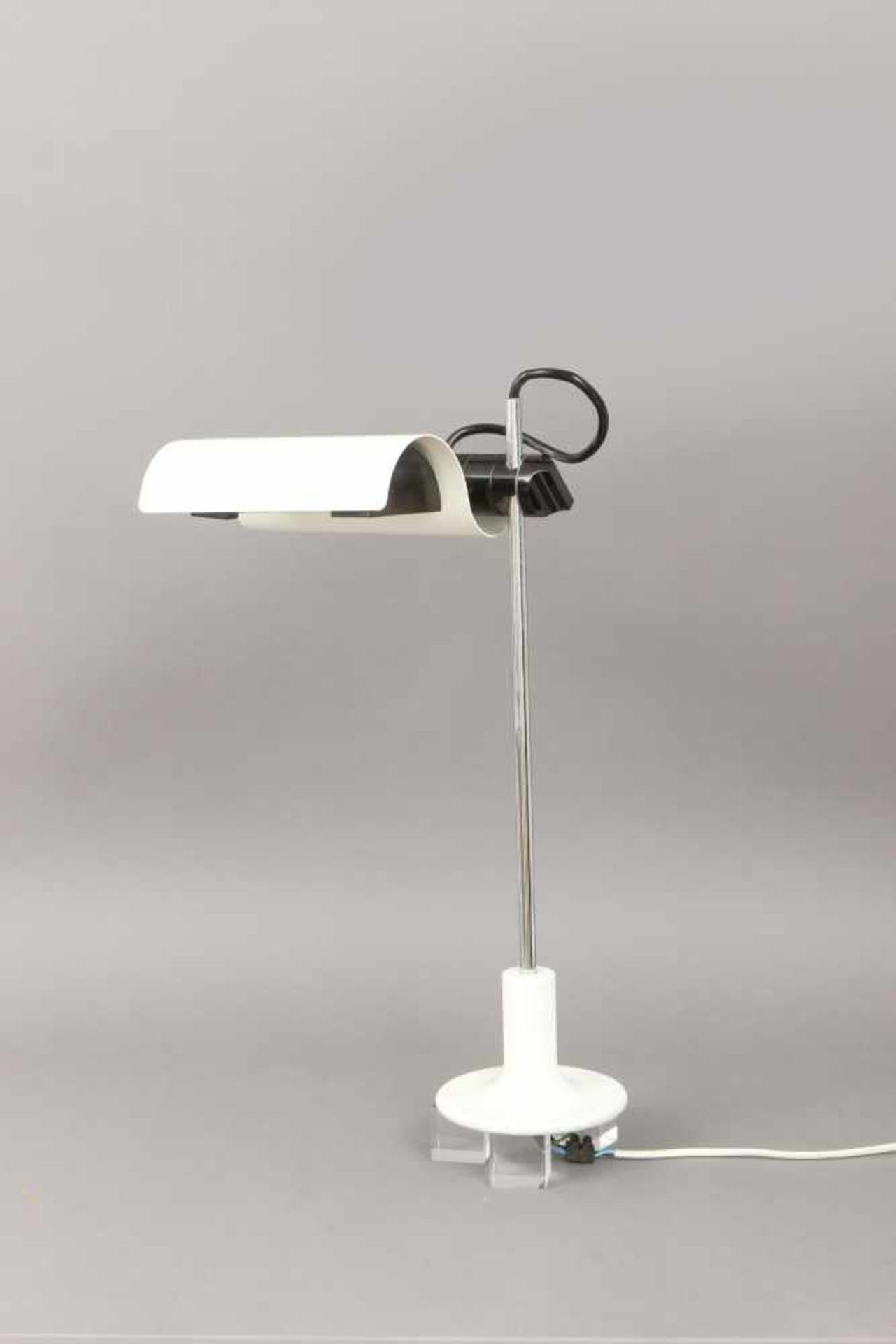 OLUCE Wand-/Deckenlampe, Modell DIM 333Entwurf Vico Magistretti a.d. Jahr 1975, weiß lackierter