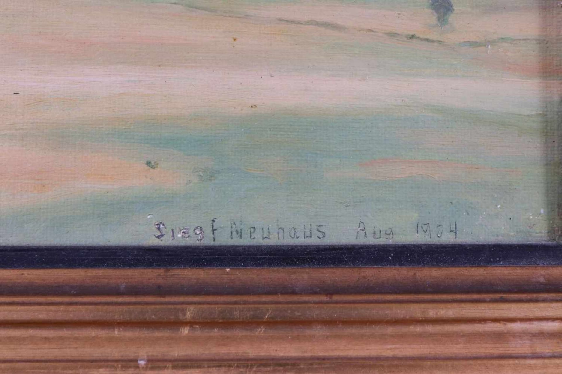 SIEGFRIED NEUHAUS (1879 - 1955, DK)Öl auf Leinwand (auf Pappe montiert), ¨Dänische - Image 2 of 3