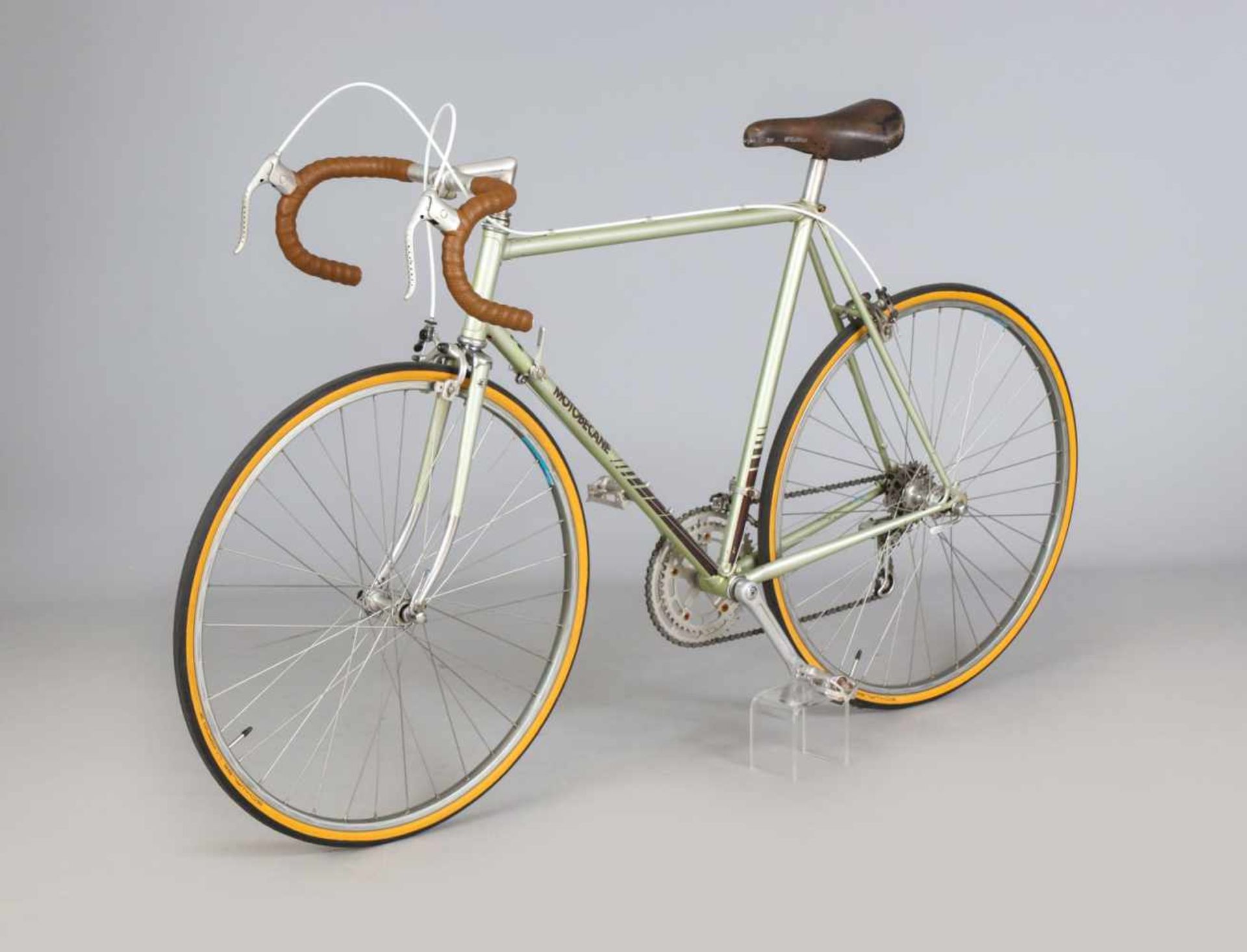 Rennrad MOTOBECANE TR (Italia) Modell ¨Reynolds 531¨1980er Jahre, hellgrün lackiert, Größe 58,