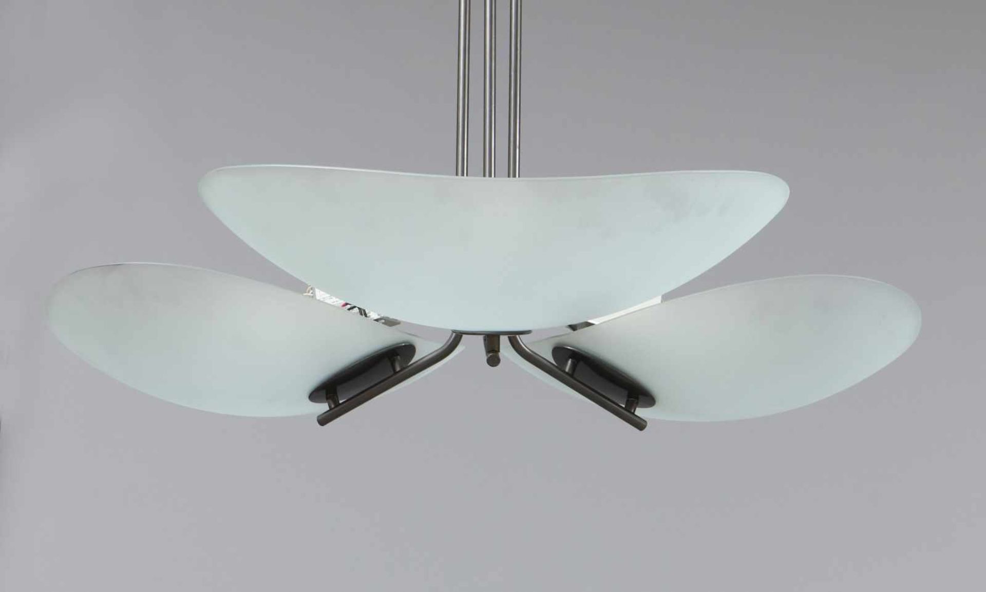 ARTEMIDE PendellampeModell ¨Tebe¨ Entwurf Ernesto Gismondi, Ausführung um 1985, 3 schalenförmige - Bild 2 aus 2