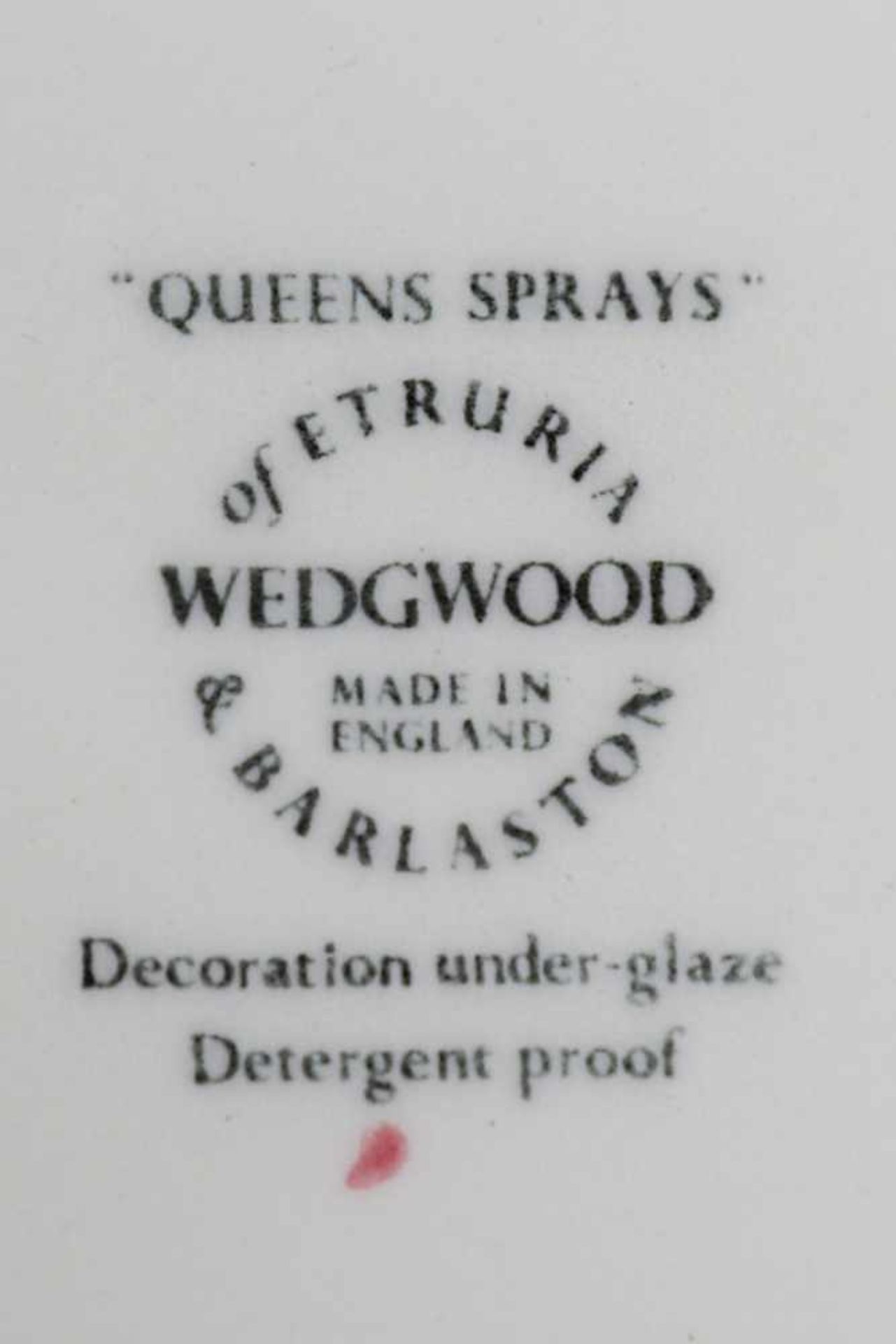 WEDGWOOD SpeiseserviceMitte 20. Jhdt., sog. ¨Queens Ware¨, polychromer Blumen-Dekor ¨Queens sprays¨, - Bild 3 aus 3