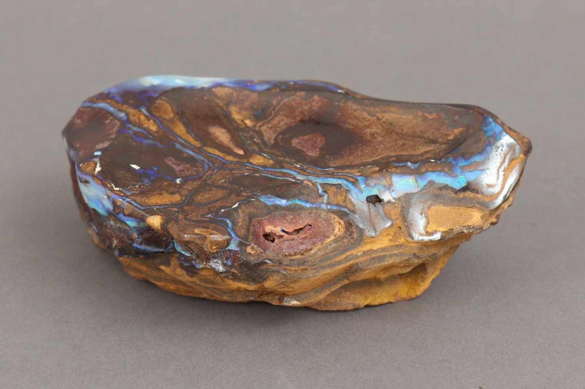 Opalsteinungefasster, nicht bearbeiteter Boulderopal, Australien, 12x9x4cm - Bild 2 aus 2