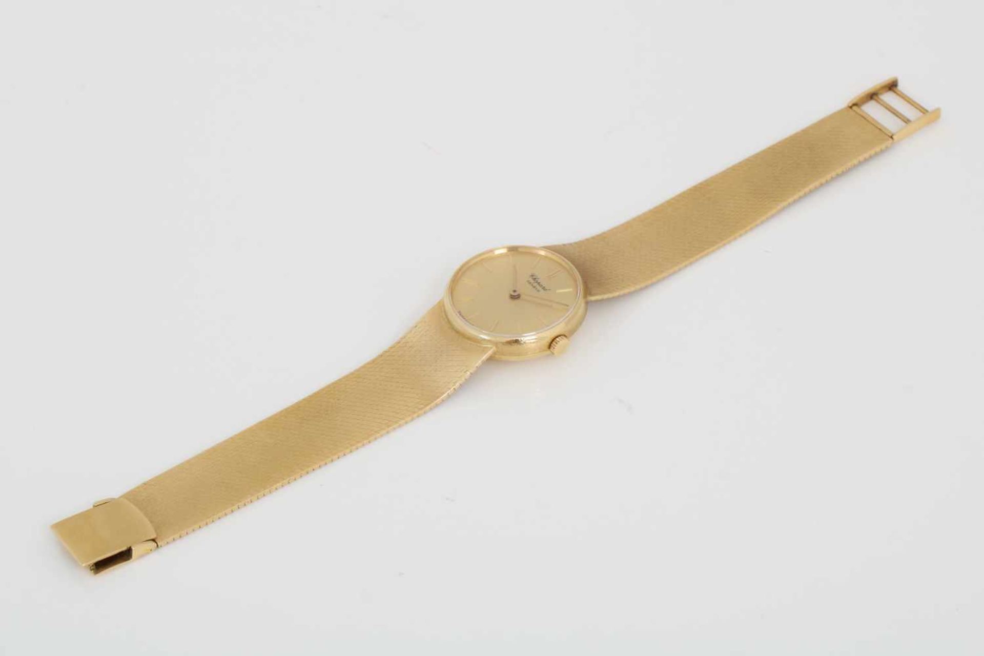 CHOPARD Damenarmbanduhr750er Gelbgold, rundes Gehäuse (D 25mm) mit goldenem Zifferblatt, - Bild 2 aus 2