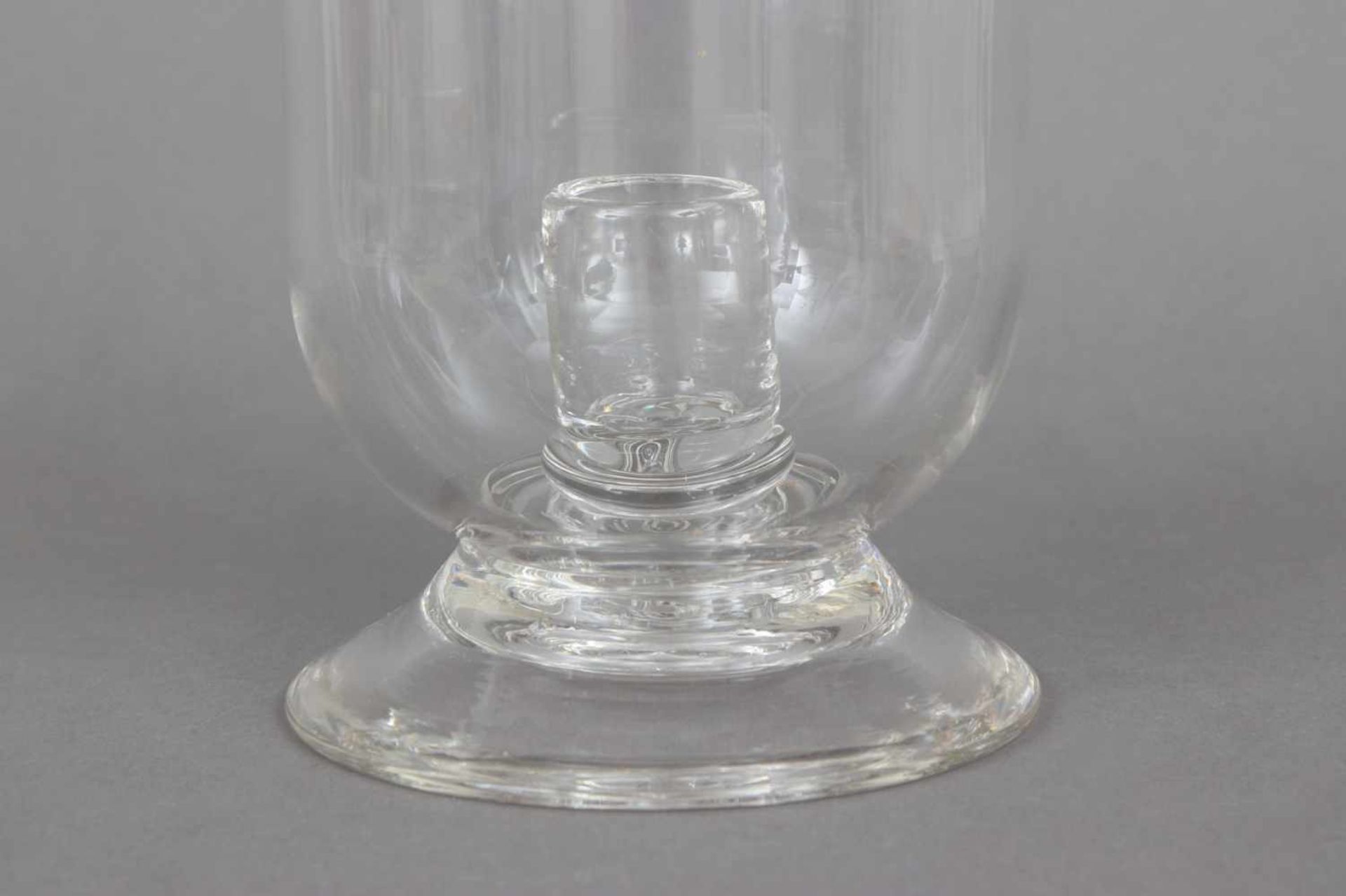 GUNTER LAMBERT Windlicht ¨Veneto¨Kristall-Glas, zylindrischer Korpus auf eingezogenem Rundstand, - Bild 2 aus 3