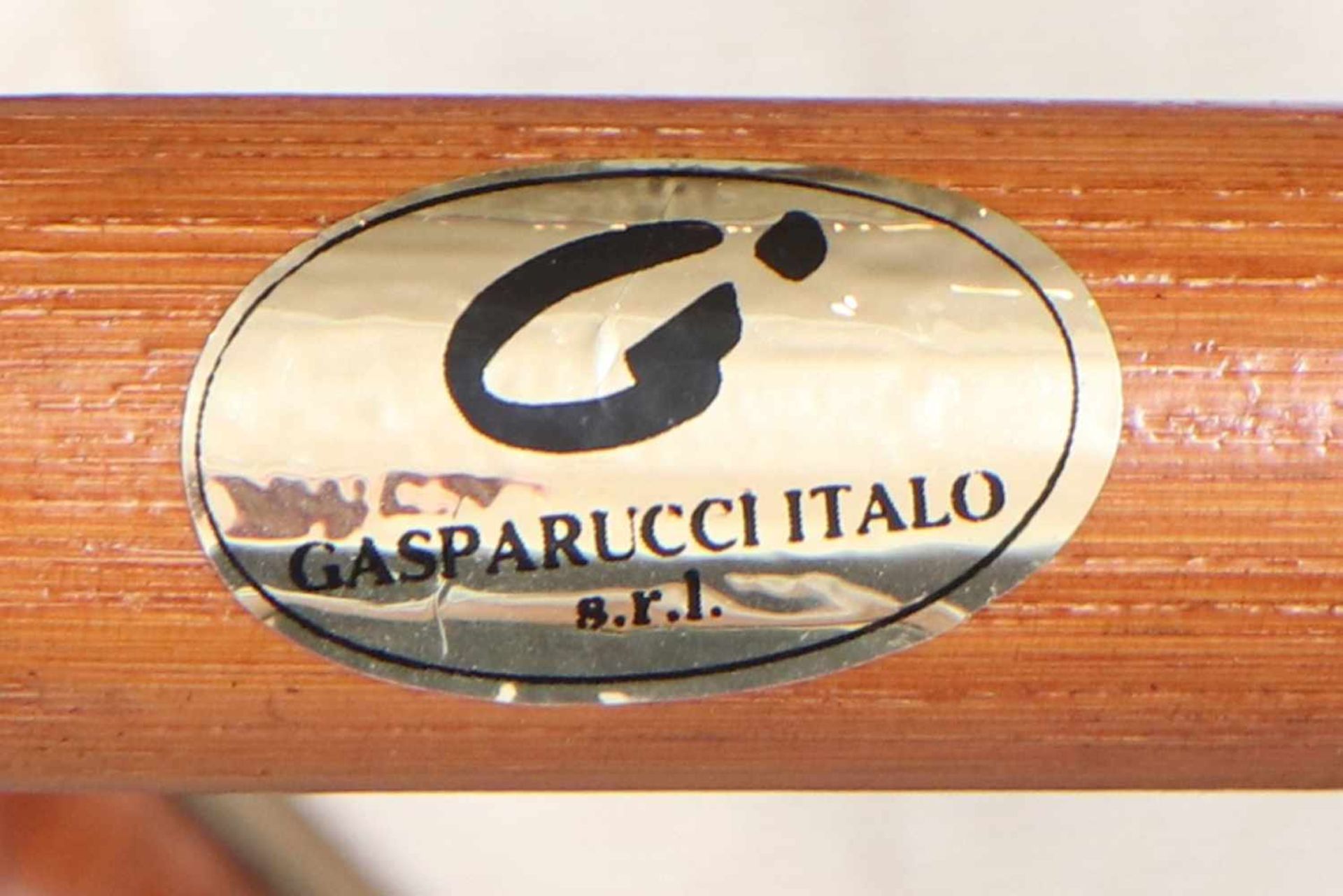 6 GASPARUCCI Rattan-Stühle Italien, um 1990, braun lackiertes Rattan Geflecht, Gestell Bambusrohr - Bild 3 aus 4