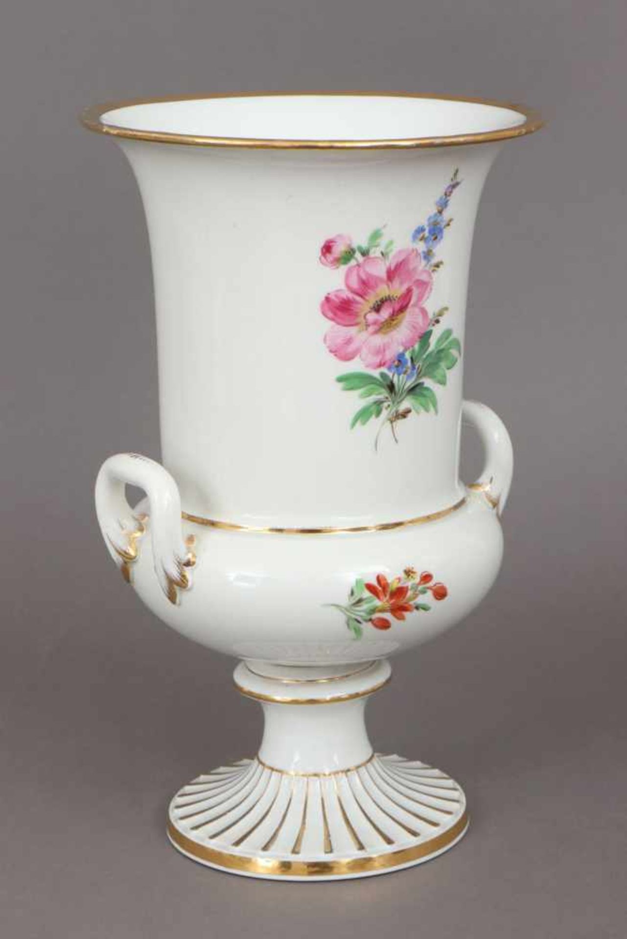 MEISSEN Vase um 1924-1934 (Pfeifferzeit), kraterförmiger Korpus mit seitlichen Handhaben und - Image 2 of 4