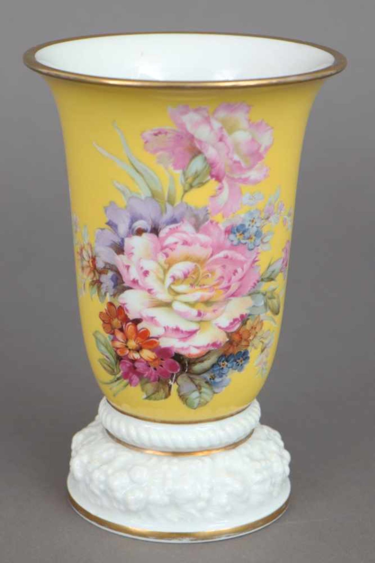 ROSENTHAL Vase um 1927, Entwurf PHILIP ROSENTHAL, Modell ¨Maria¨, kelchförmiger Korpus auf - Bild 2 aus 4