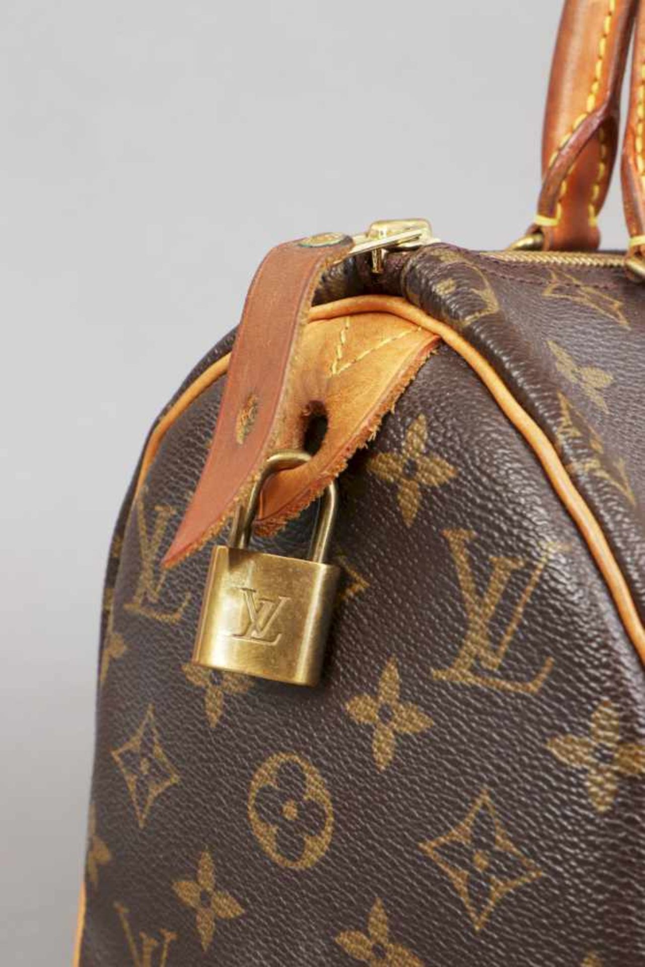 LOUIS VUITTON ¨Speedy 25¨ Handtasche Monogramm Leder, 2 kurze Tragehenkel, Reißverschluss, innen - Image 2 of 3