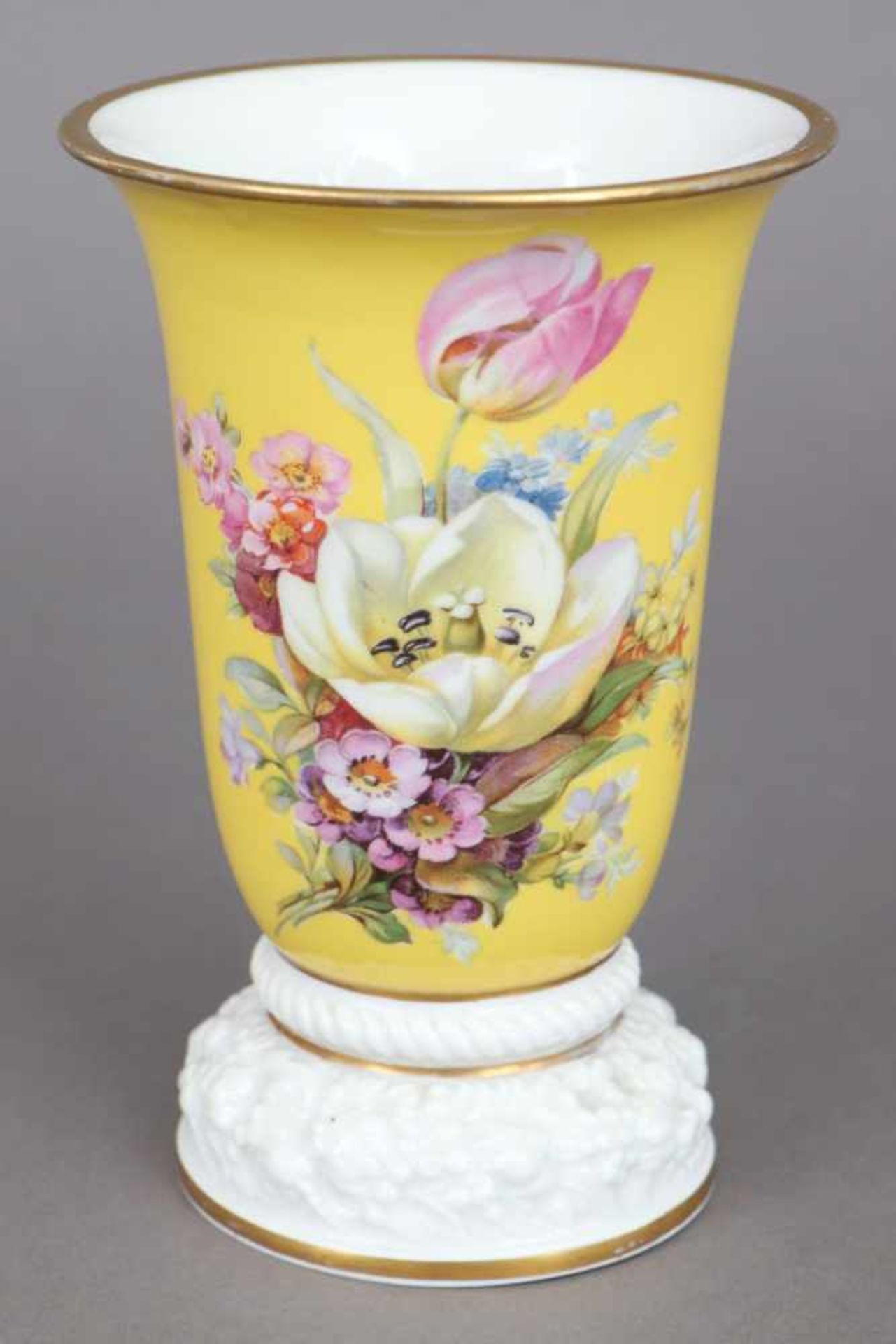 ROSENTHAL Vase um 1927, Entwurf PHILIP ROSENTHAL, Modell ¨Maria¨, kelchförmiger Korpus auf