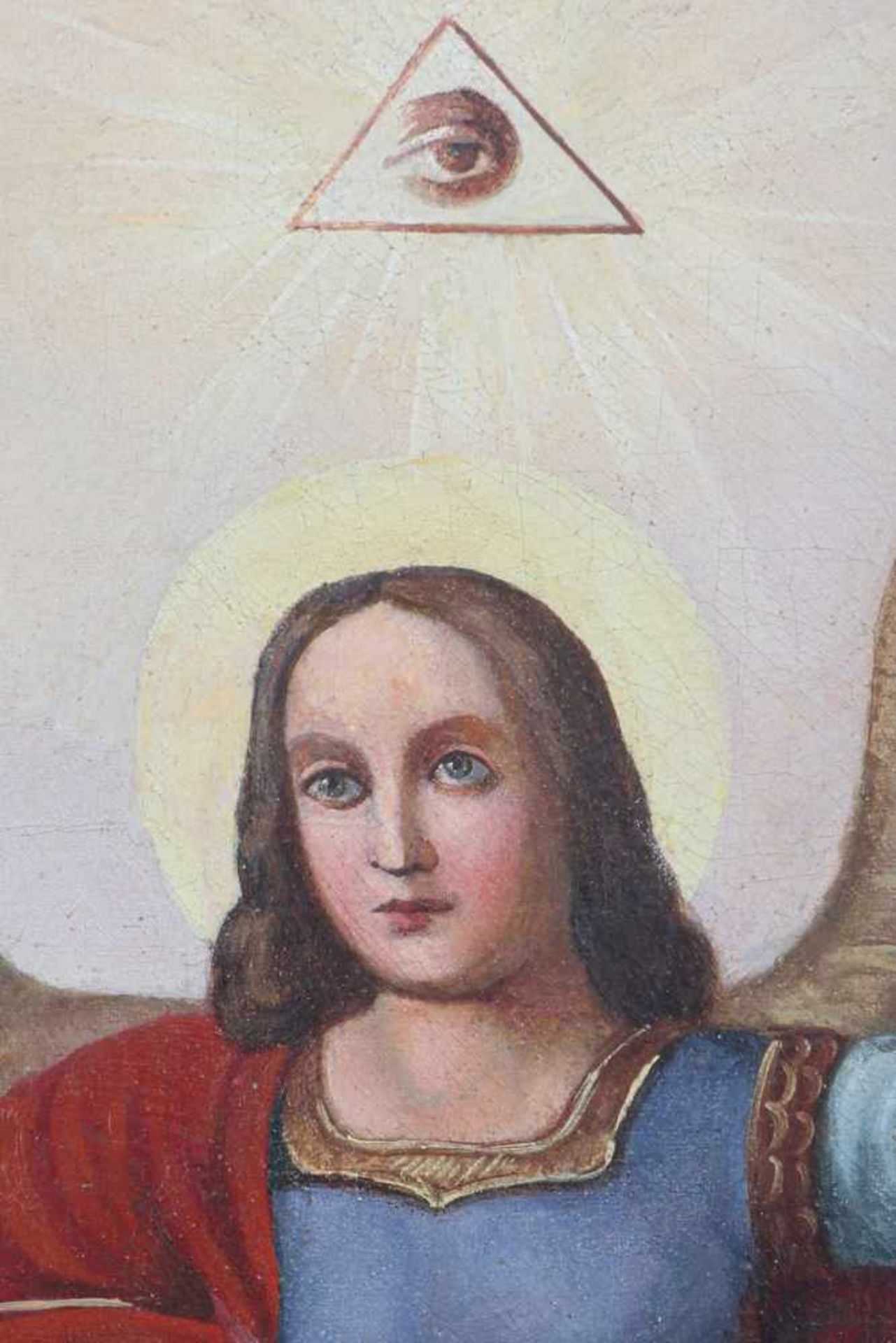 Ikone ¨Erzengel Michael¨ 20. Jhdt., polychrome Temperamalerei auf Holz, Darstellung des Erzengels - Bild 2 aus 3