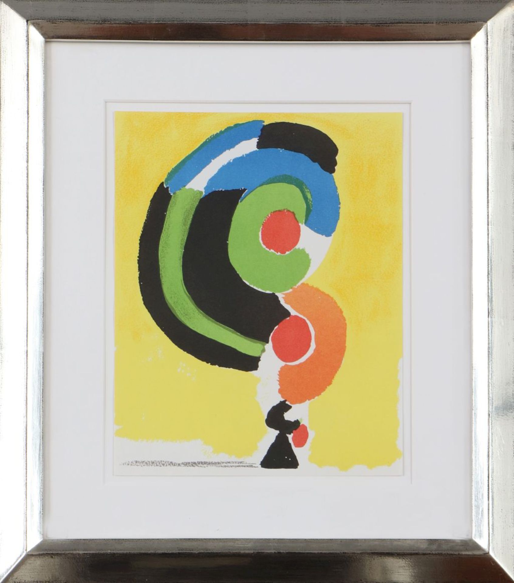 SONIA DELAUNAY-TERK (1885 Gradischsk/Ukraine - 1979 Paris)Farblithografie, ¨Abstrakte Komposit