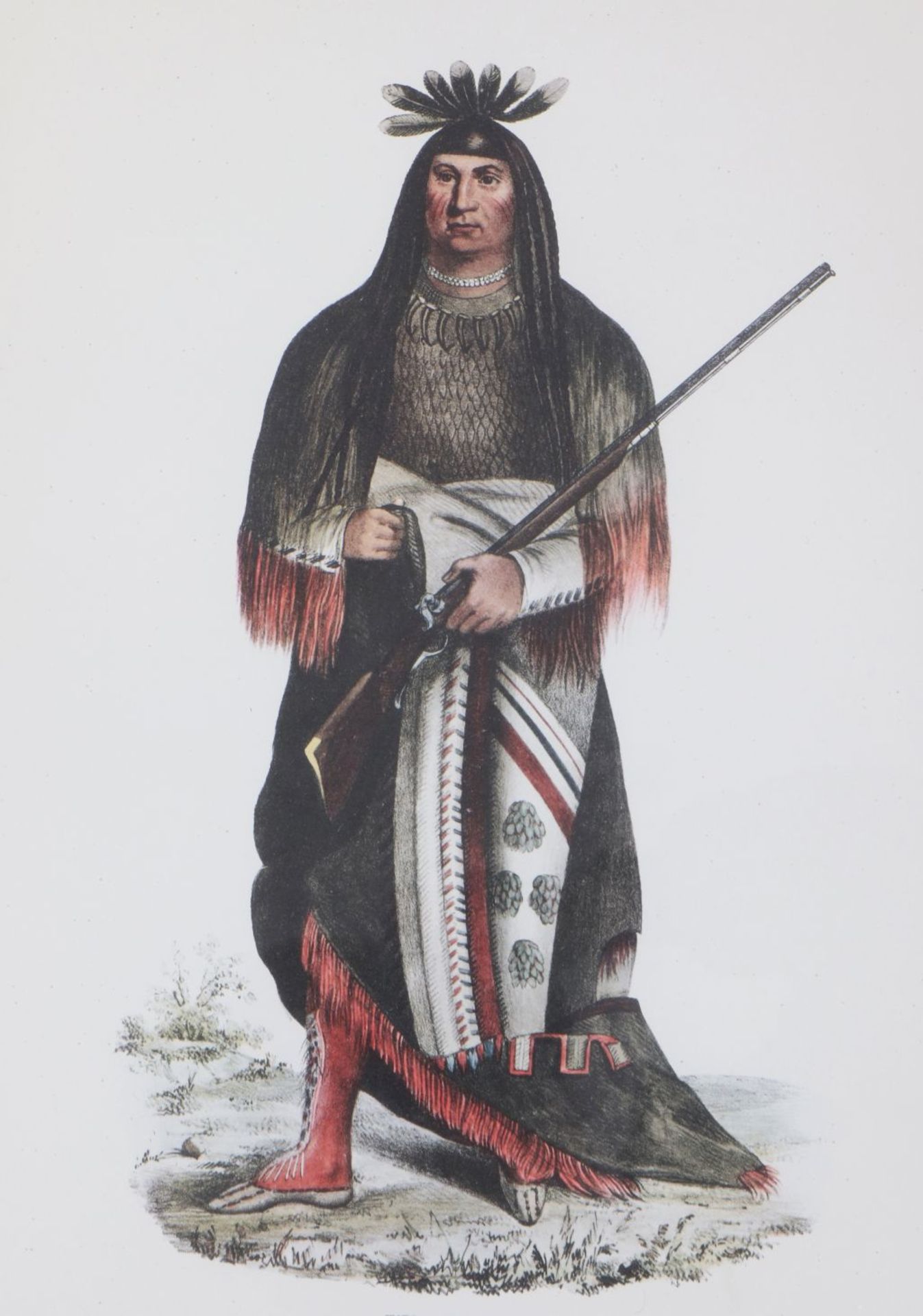 THOMAS MCKENNEY & JAMES HALL8 handkolorierte Lithografien aus ¨History of the Indian Tribes of - Bild 7 aus 9