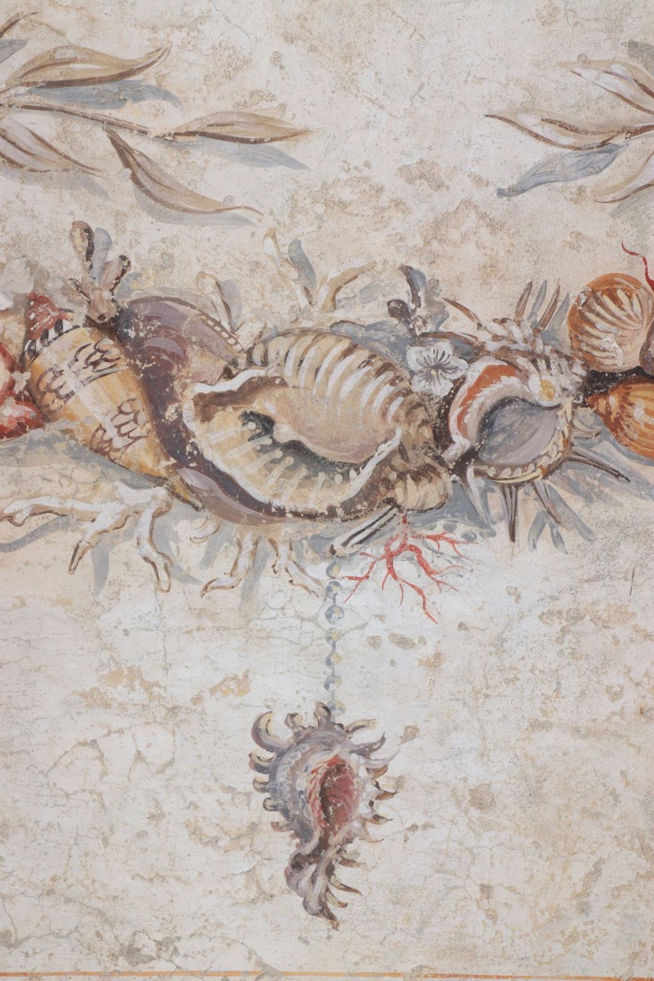 Stellschirm/Paravent im Stile einer (römischen) Freskenmalerei 3-flügeliger Schirm mitSte - Image 3 of 6