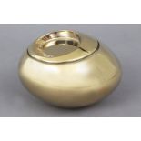 ROSENTHAL ¨Solitaire Magix-Box¨um 2013, Porzellandeckeldose in asymmetrischer Form, Gold tita