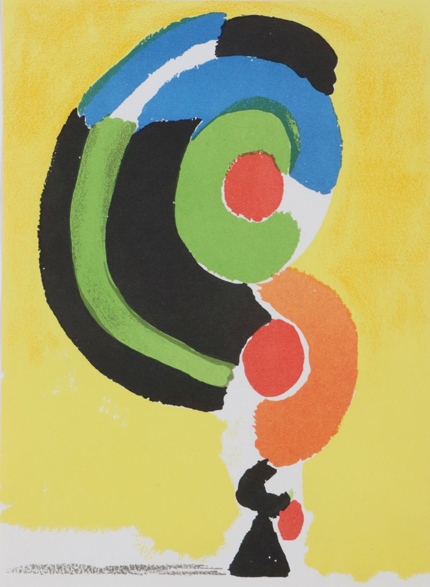 SONIA DELAUNAY-TERK (1885 Gradischsk/Ukraine - 1979 Paris)Farblithografie, ¨Abstrakte Komposit - Bild 2 aus 2