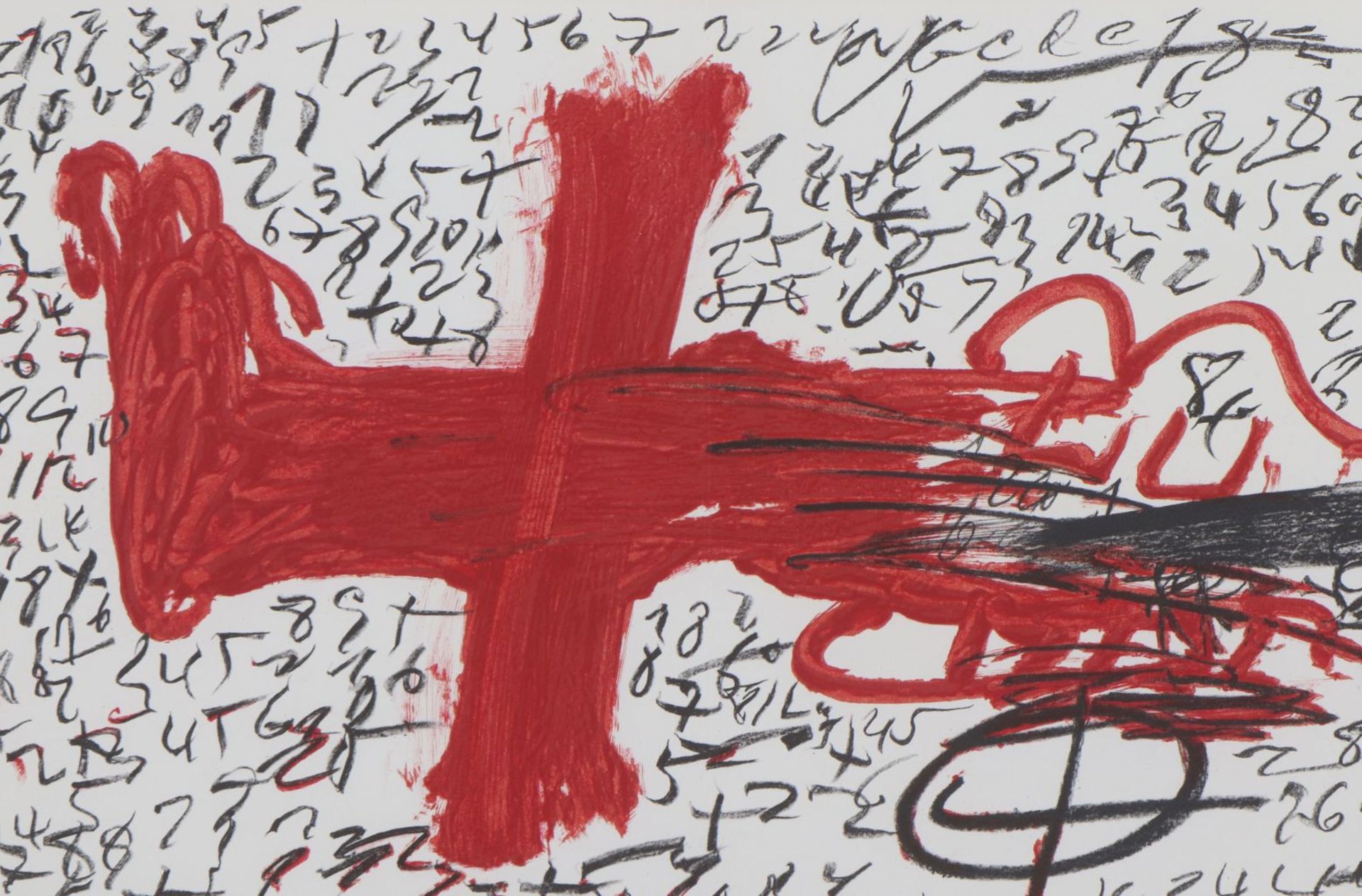 ANTONI TAPIES (1923 Barcelona - 2012 ebenda)Farblithografie (Doppelseite), ¨Repères¨ (1984,< - Bild 2 aus 3