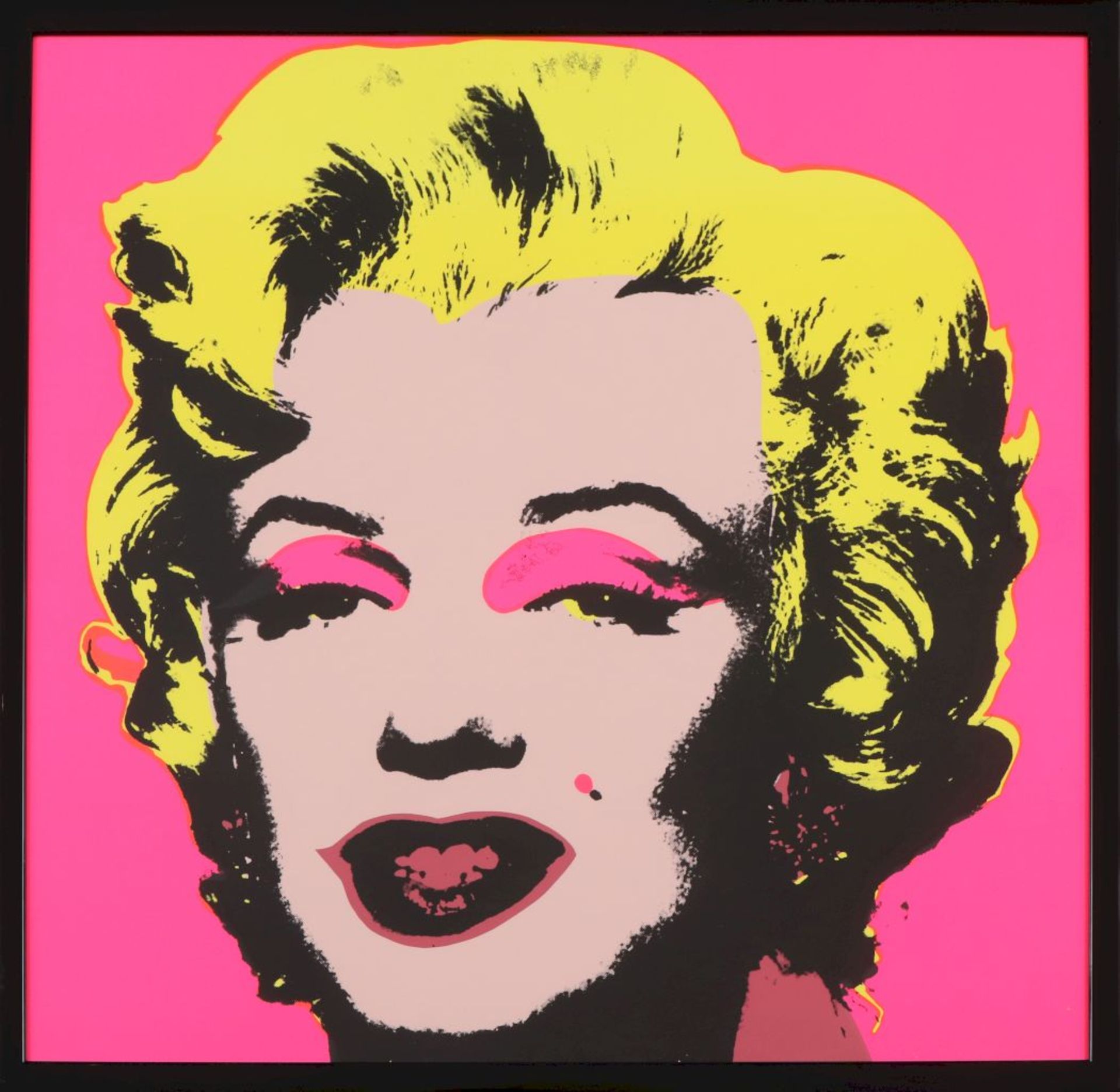 ANDY WARHOL (1922 Pittsburgh - 1987 Manhattan/NYC)Farbserigraphie, ¨Marilyn Monroe auf neon-pi