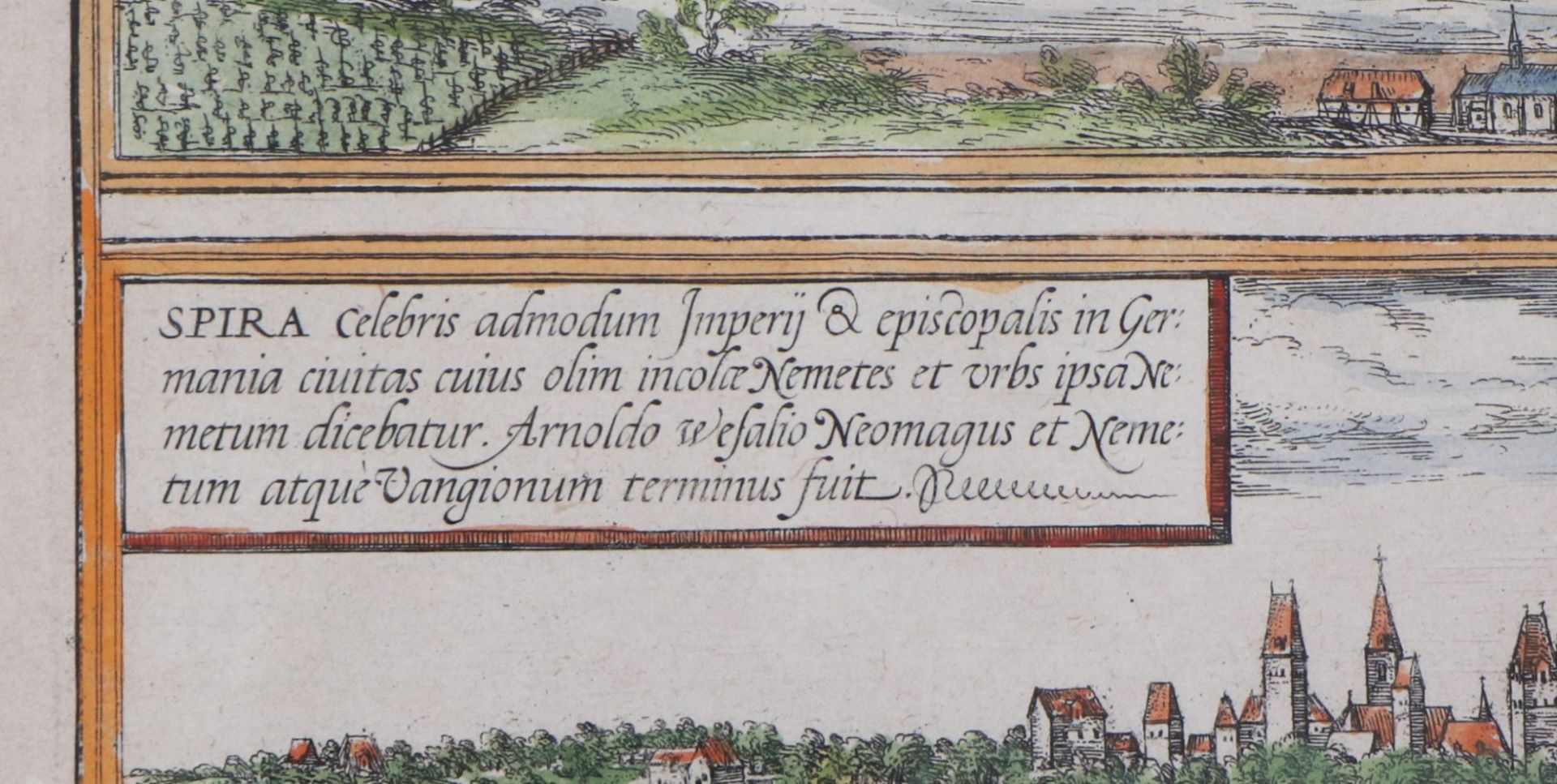 GEORG BRAUN (1541 Köln - 1622 ebenda) und FRANS HOGENBERG (1535 Mechelen - 1590 Köln)handkolo - Bild 2 aus 3