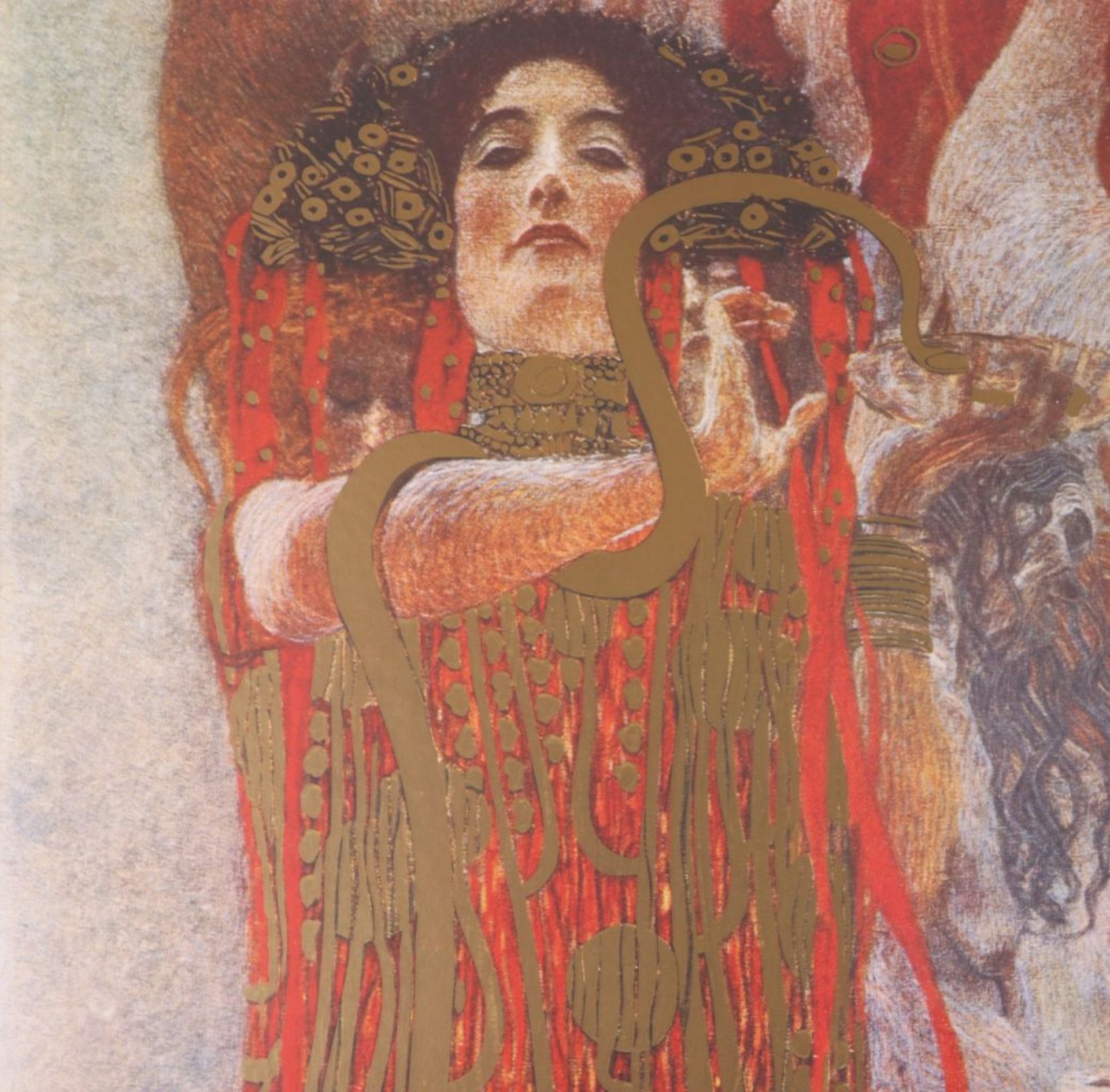 GUSTAV KLIMT (1862 Baumgarten bei Wien - 1918 Wien)Farboffset mit Goldauflage (Kunstdruck), ¨H - Bild 2 aus 3