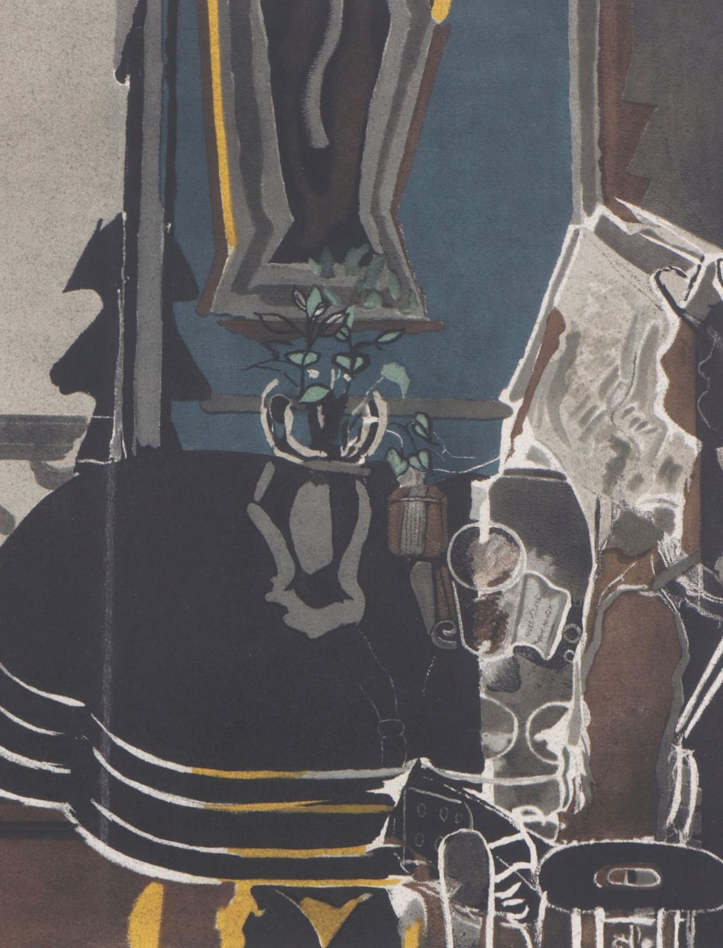 GEORGES BRAQUE (1882 in Argenteuil - 1963 Paris)Farblithografie (Doppelseite), ¨Le Salon¨ (19 - Image 2 of 3