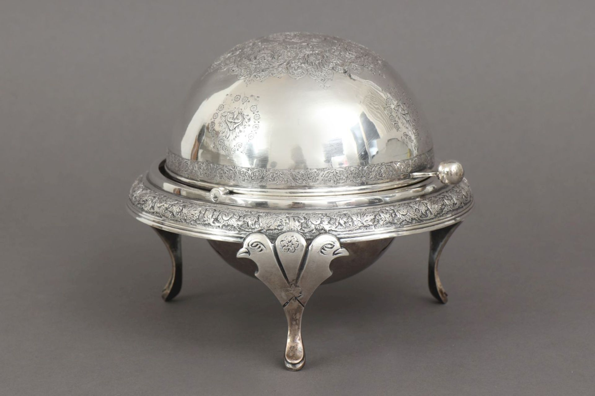 Persische Silber Cloche/Servierschale