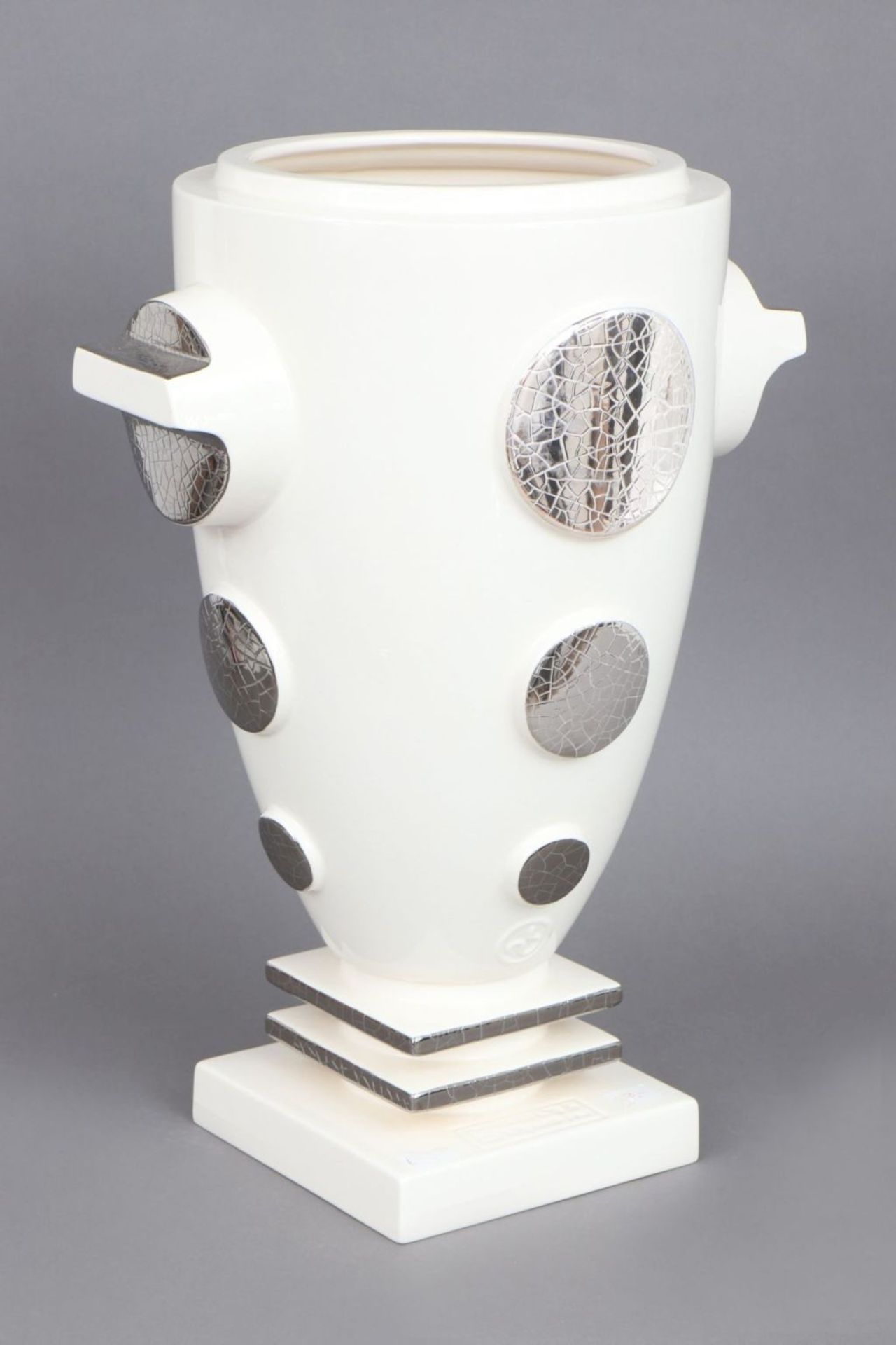 FAIENCERIES DE LONGWY Art Deco Keramik Vasengefäß - Bild 2 aus 3