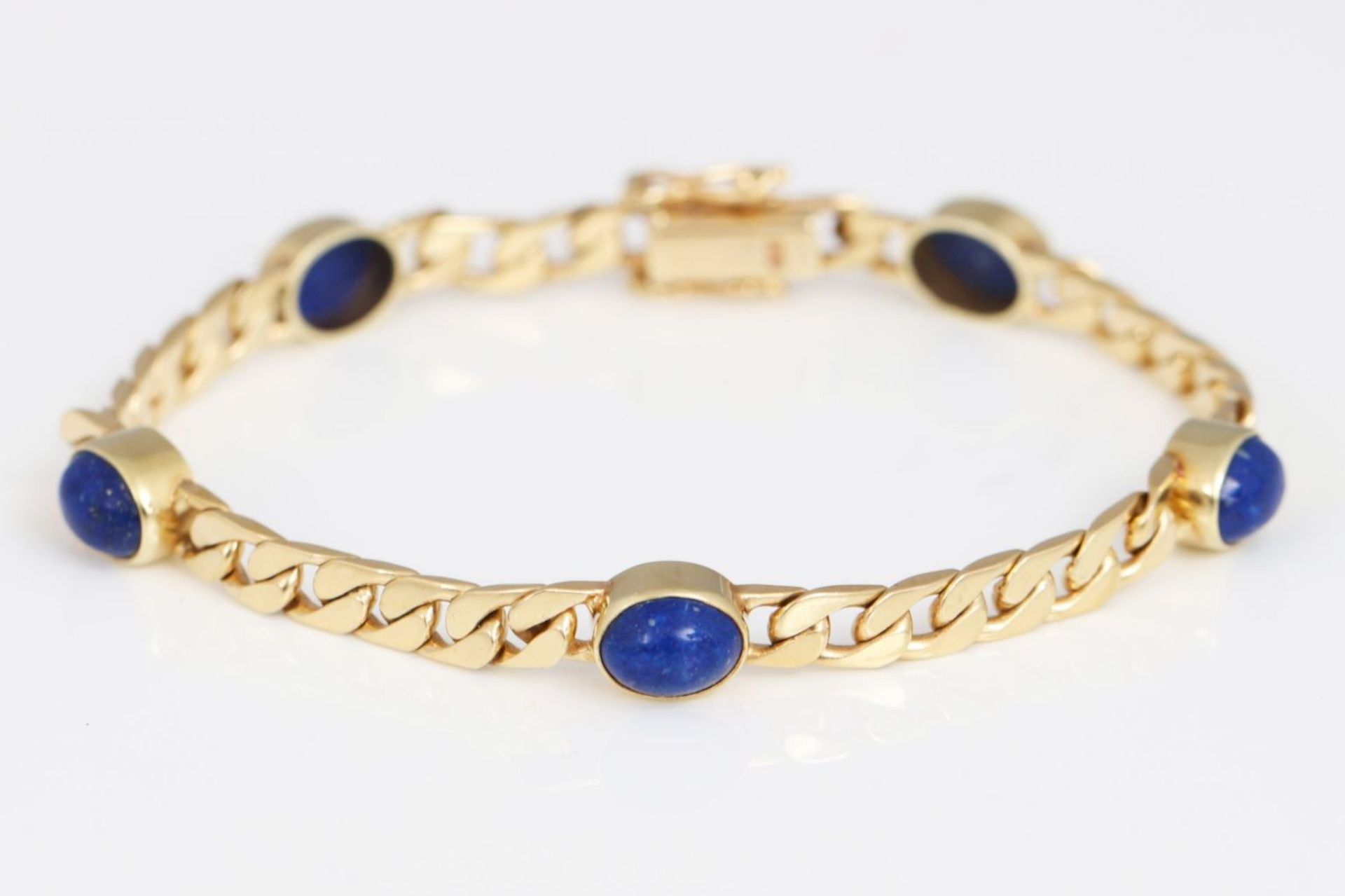 Panzerarmband mit Lapislazuli