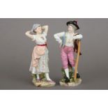 Paar SCHIERHOLZ/PLAUE Porzellanfiguren ¨Schäfer und Bäuerin¨