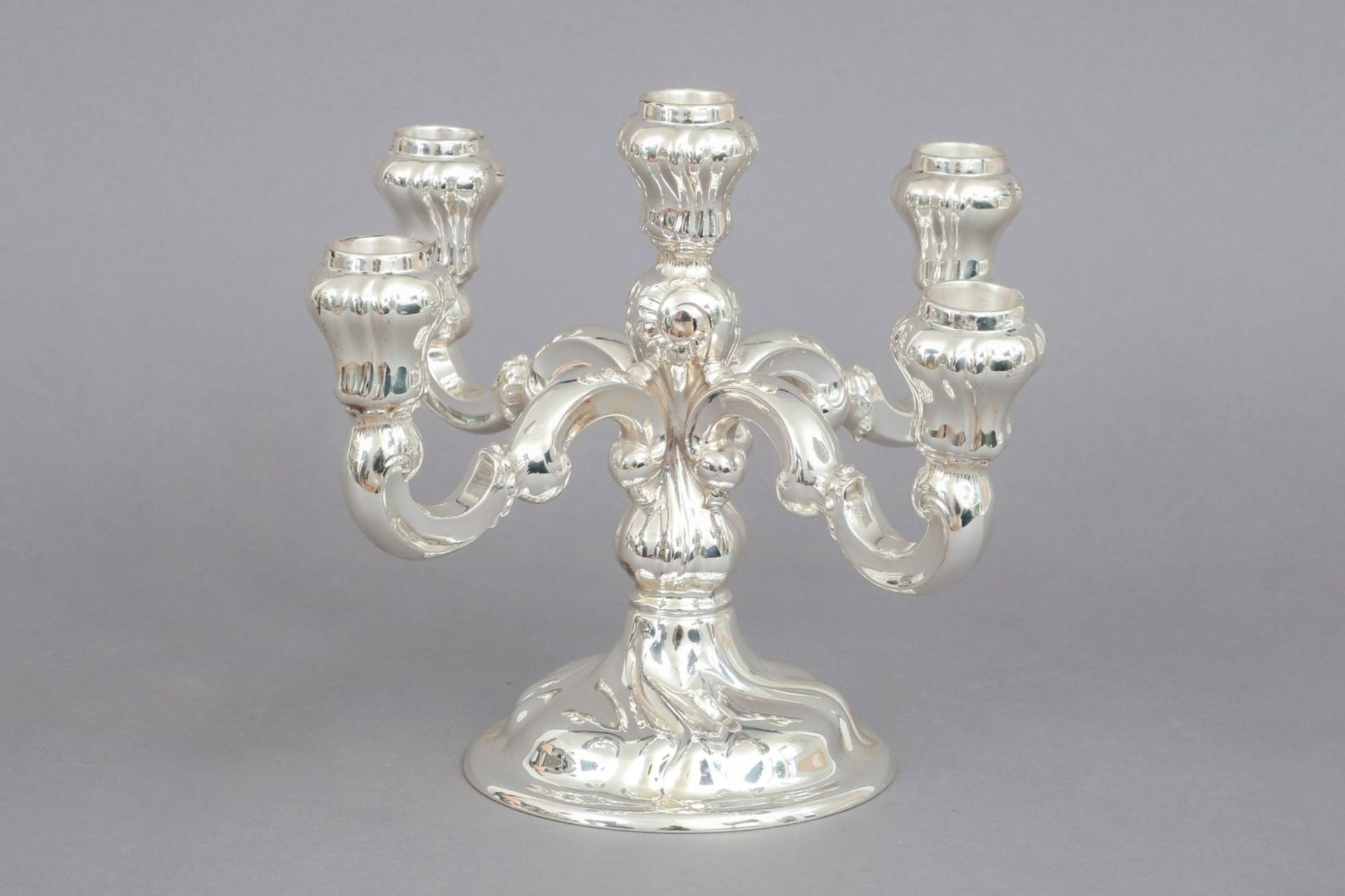 Silber Girandole in ¨Chippendale¨ Form