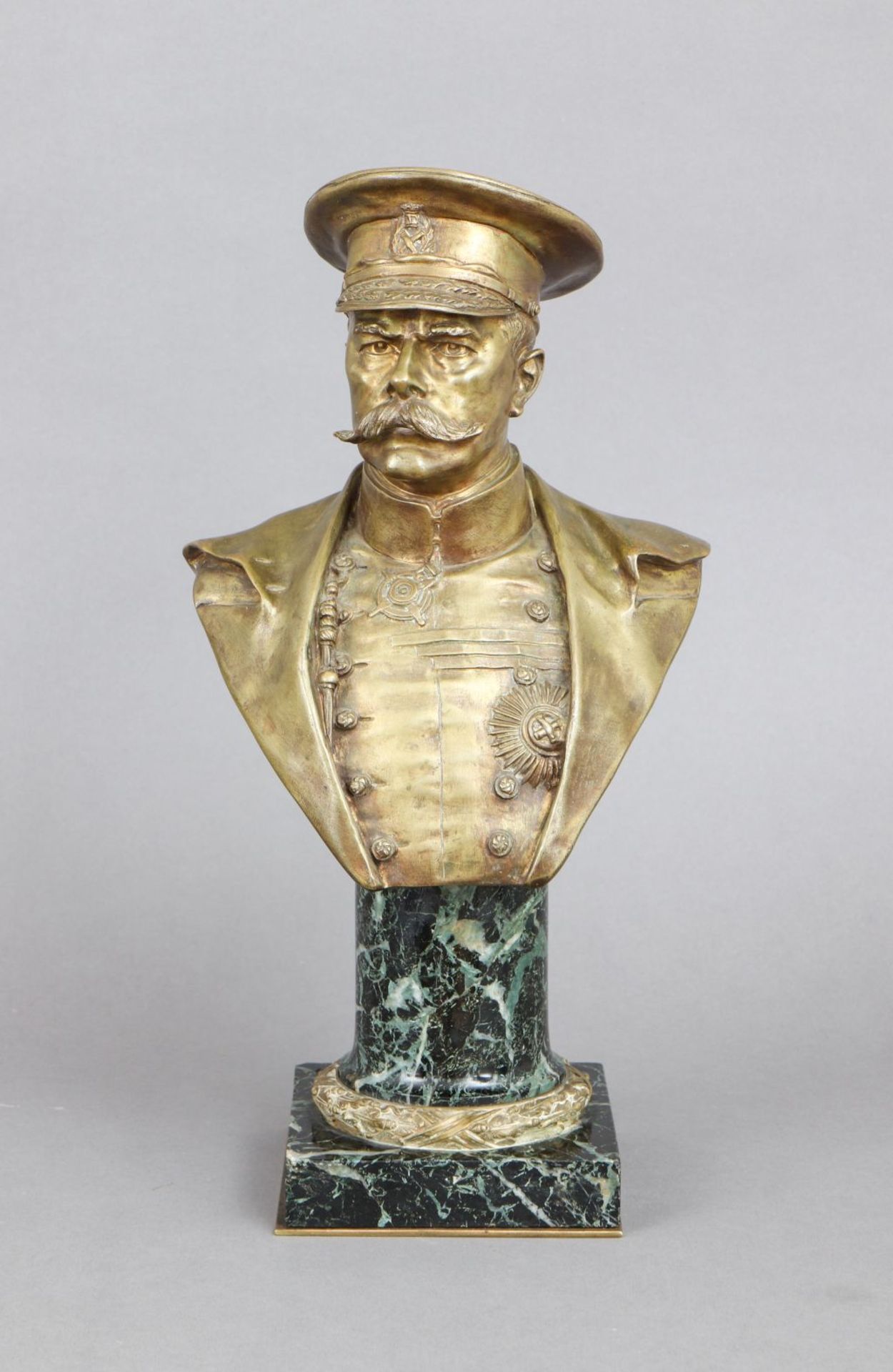 EDOVARD DROUOT (1859-1945) Bronzefigur ¨Büste des Albert Ballin (?)¨, 2.H.19.Jhdt.