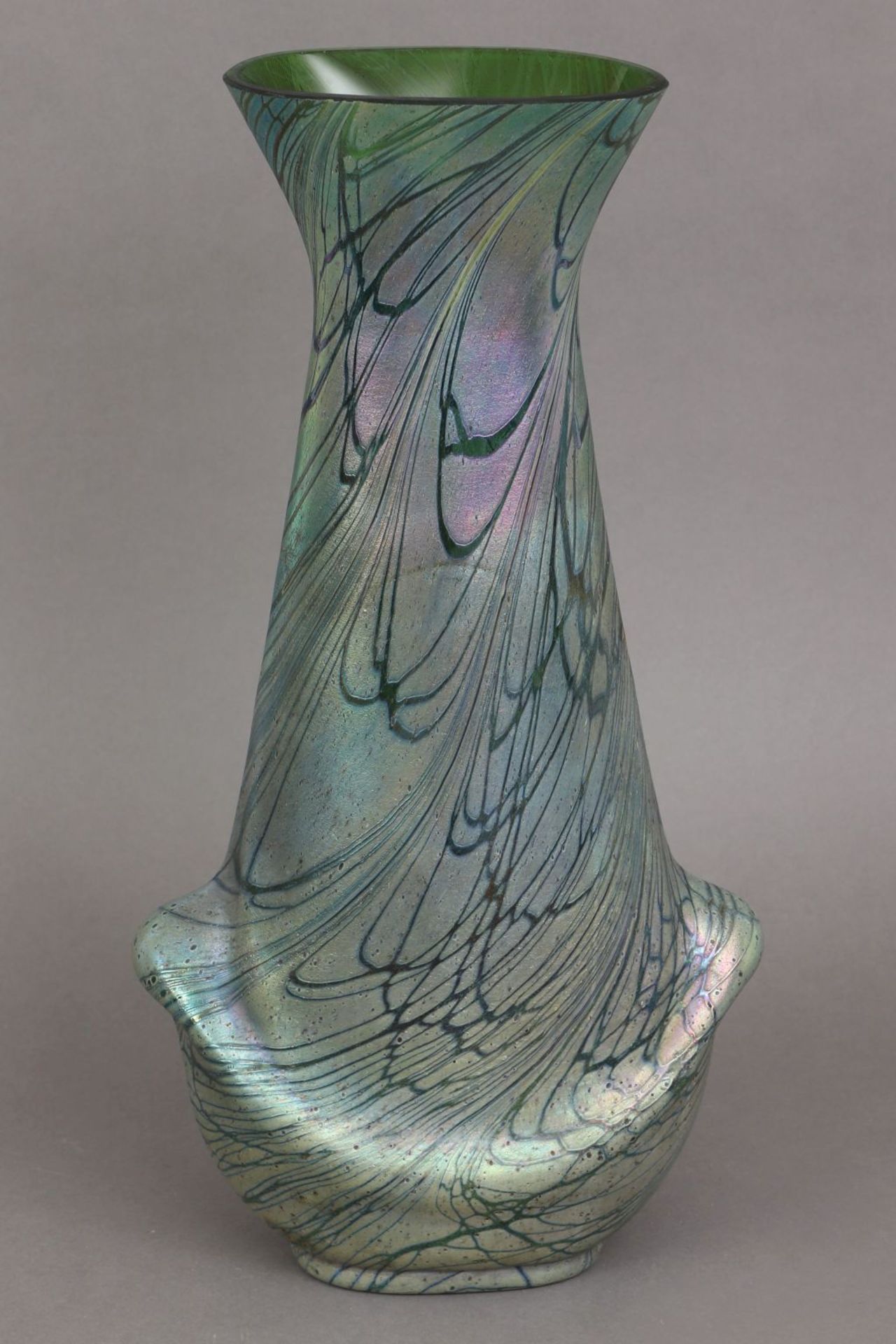 Sehr große Jugendstil Vase (wohl KRALIK oder PALLME-KÖNIG)