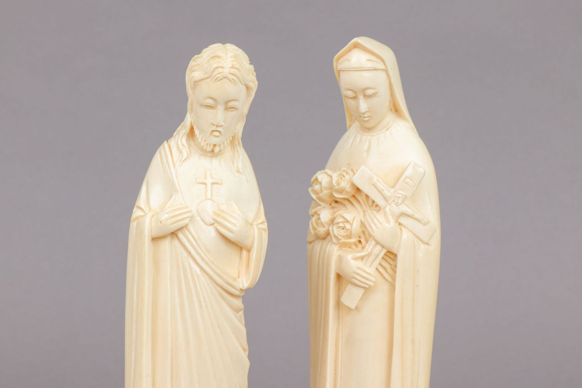 Elfenbeinfiguren ¨Jesus und Maria¨ - Image 3 of 3