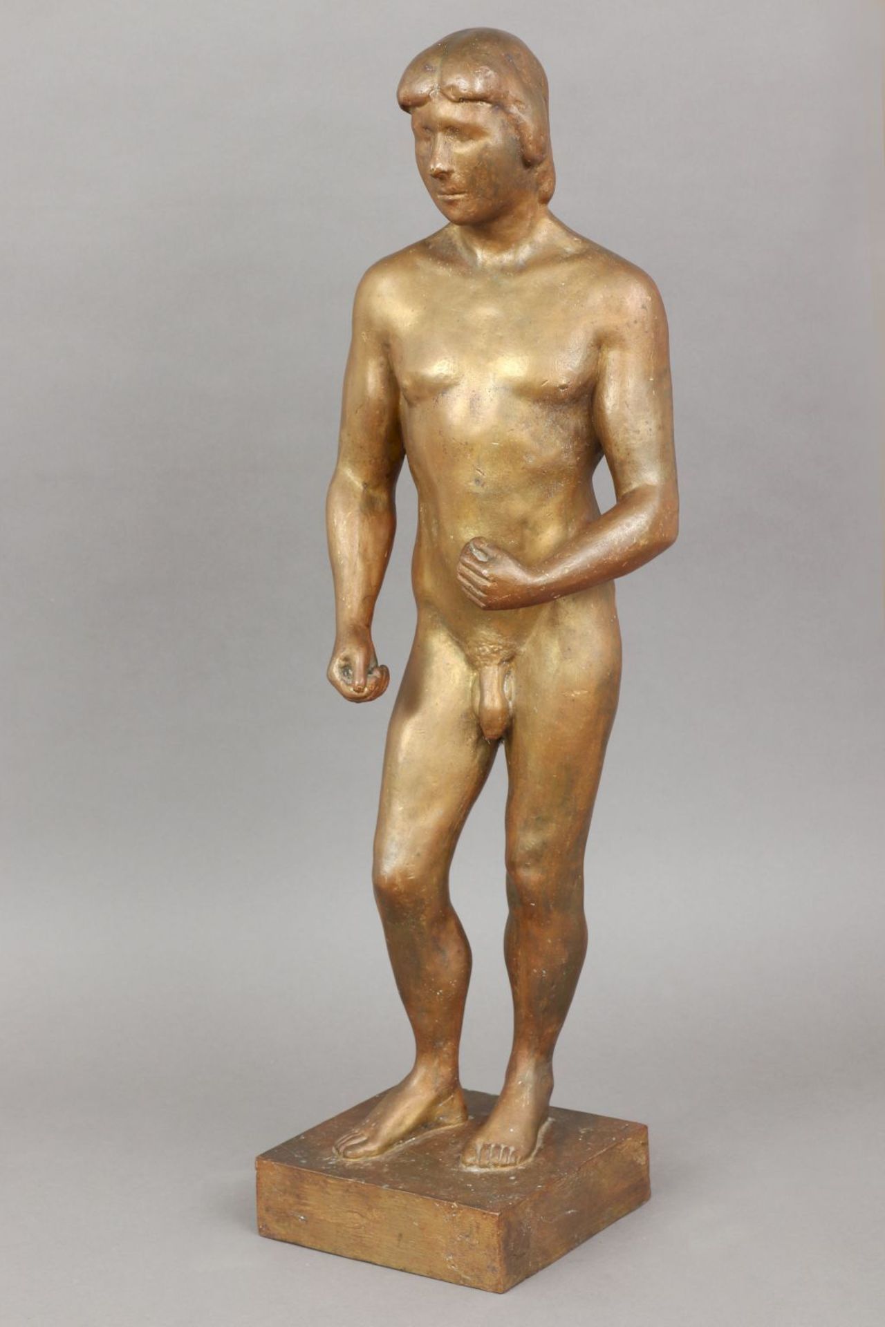 Umfeld GEORG KOLBE/GERHARD MARCKS Bronzefigur ¨Stehender männlicher Akt¨