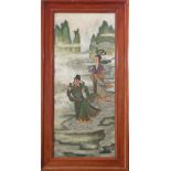 Chinesische Malerei auf Alabaster-Tafel