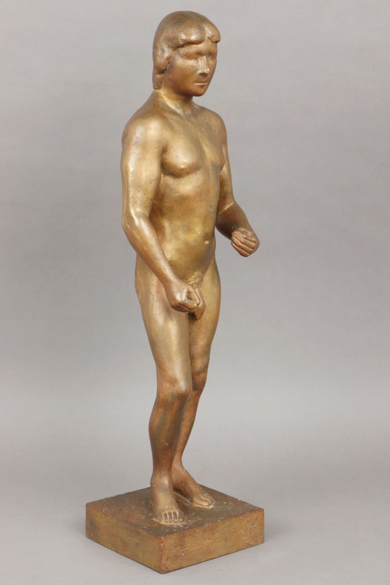 Umfeld GEORG KOLBE/GERHARD MARCKS Bronzefigur ¨Stehender männlicher Akt¨ - Bild 2 aus 2