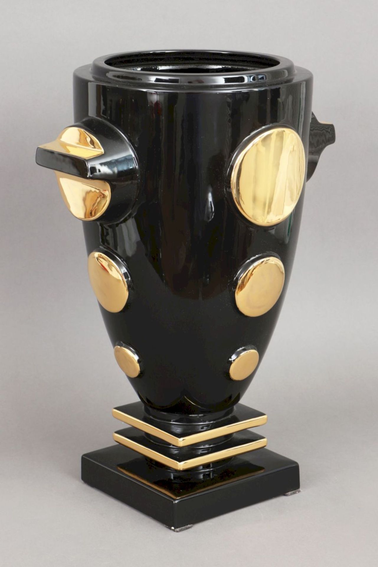 FAIENCERIES DE LONGWY Art Deco Keramik Vasengefäß - Image 2 of 3