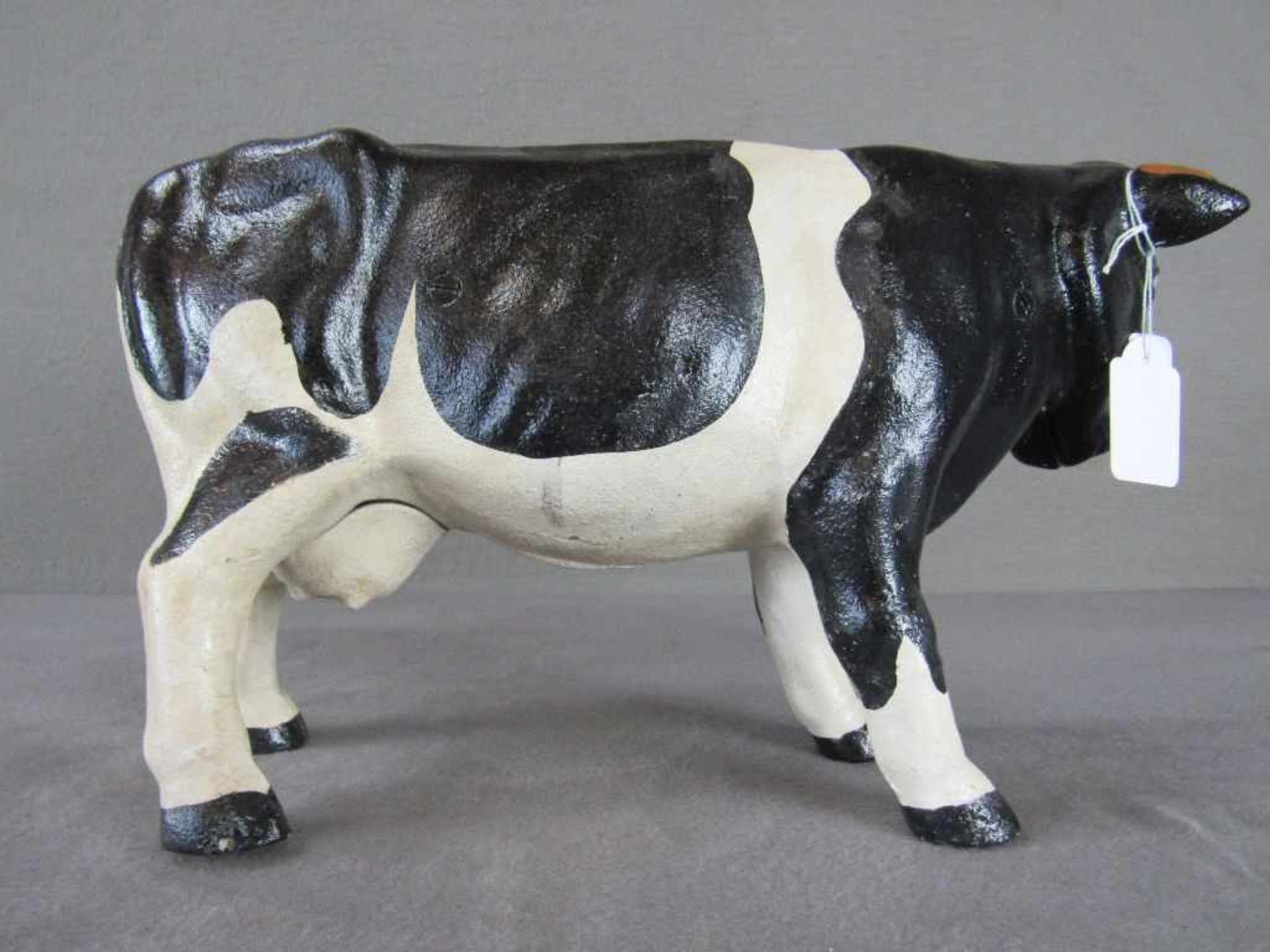 Große gußeiserne Spardose Kuh 38cm lang<b - Image 2 of 5