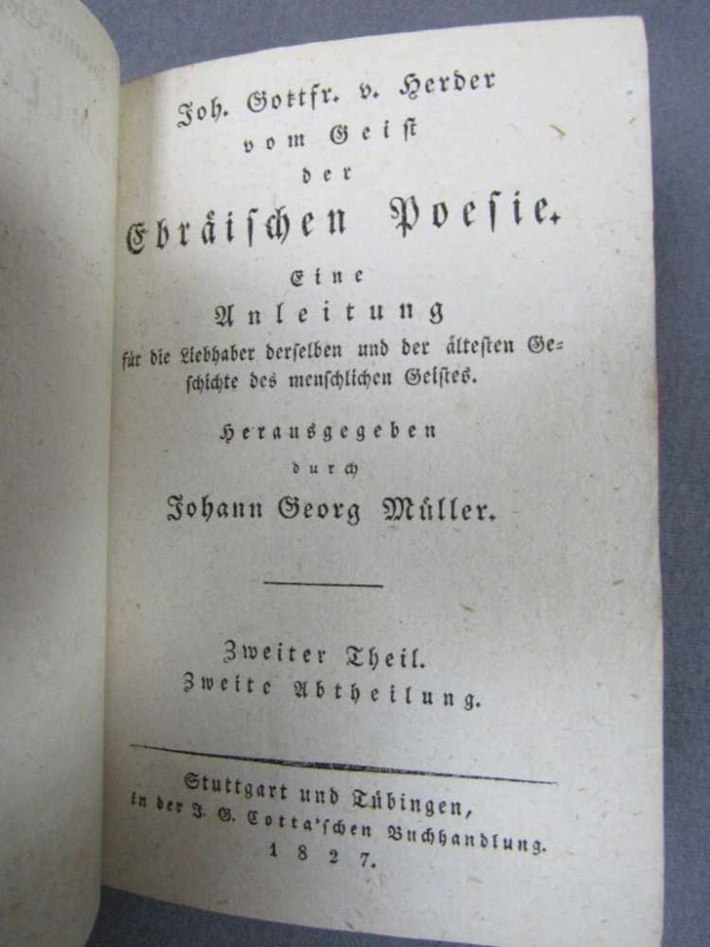 28 Bücher Gottfried von Herdes 1827-1830 sämtliche Werke<b - Bild 3 aus 3