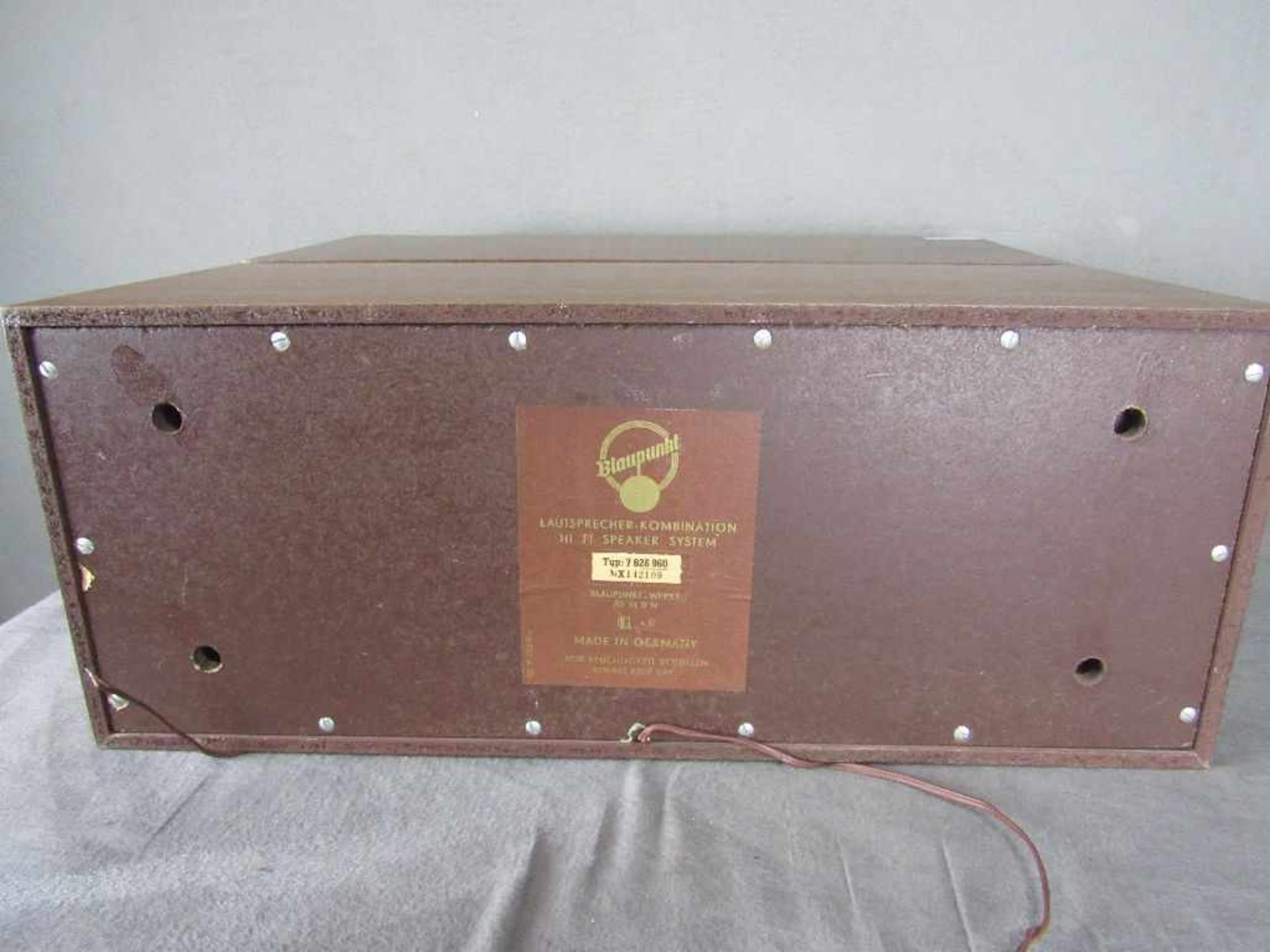 Ein Paar Lautsprecher Boxen 60er Jahre Blaupunkt in Teak Optik - Bild 3 aus 3