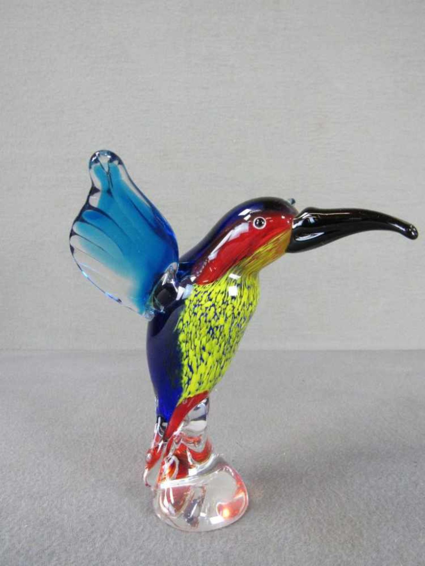 Glasskulptur Kiwi farbenfroh evtl Murano 18cm hoch - Image 4 of 5