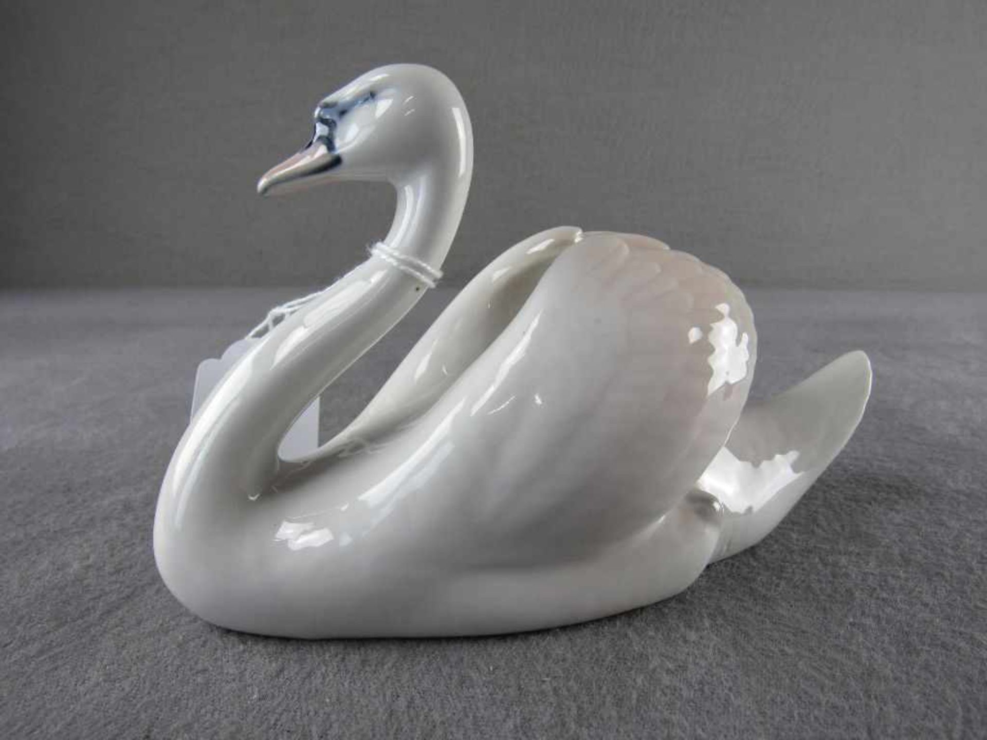 Porzellanfigur Schwan Royal Copenhagen ca.16,5cm lang - Image 2 of 5