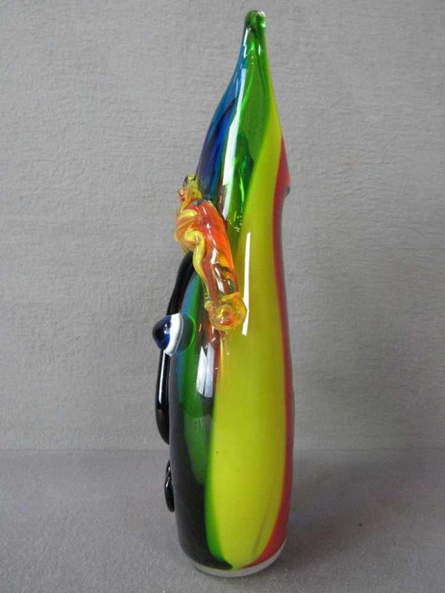 Designervase farbenfroh aufgesetzte Glaselemente in Gesichtsform ca.40cm hoch - Image 4 of 6