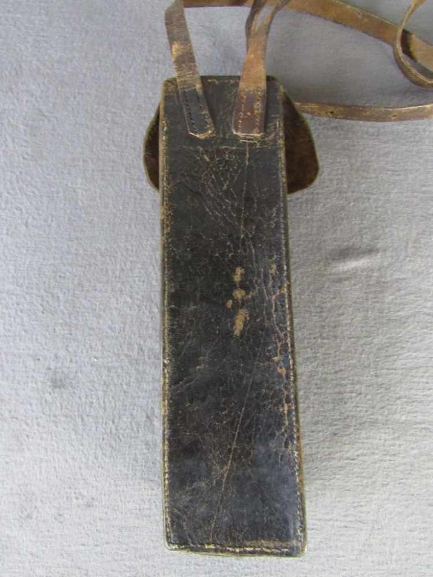 Seltene militärische Zielfernrohrtasche mit Riemen um 1880< - Image 2 of 3