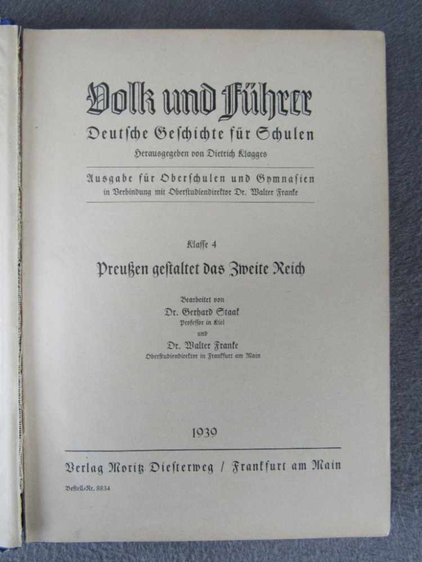 Interessantes Buch Volk und Führer von 1939< - Bild 2 aus 3