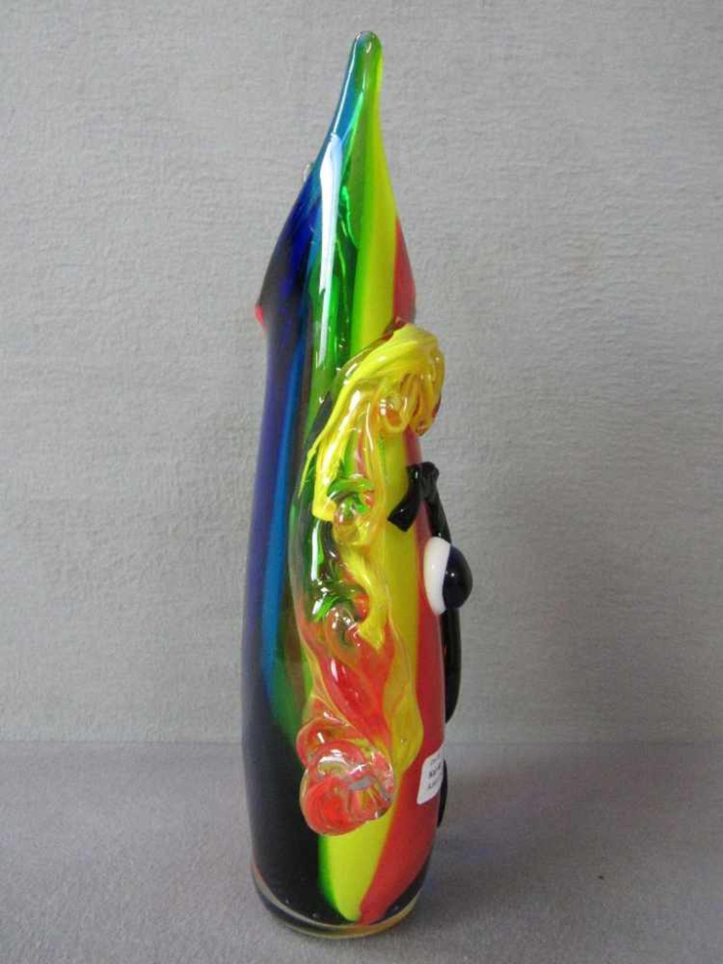 Designervase farbenfroh aufgesetzte Glaselemente in Gesichtsform ca.40cm hoch - Image 2 of 6